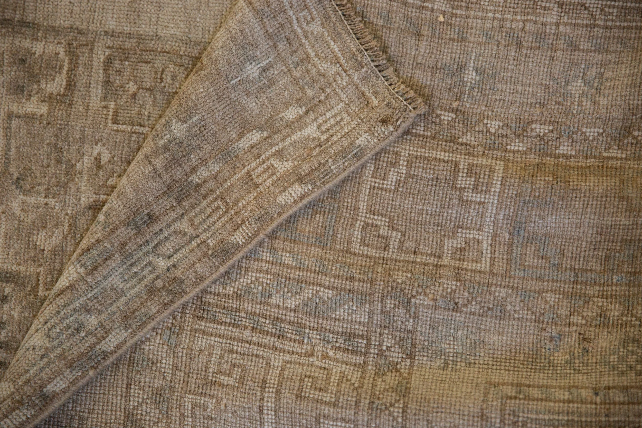 8.5x10.5 Vintage Distressed Ersari Carpet - Image 11