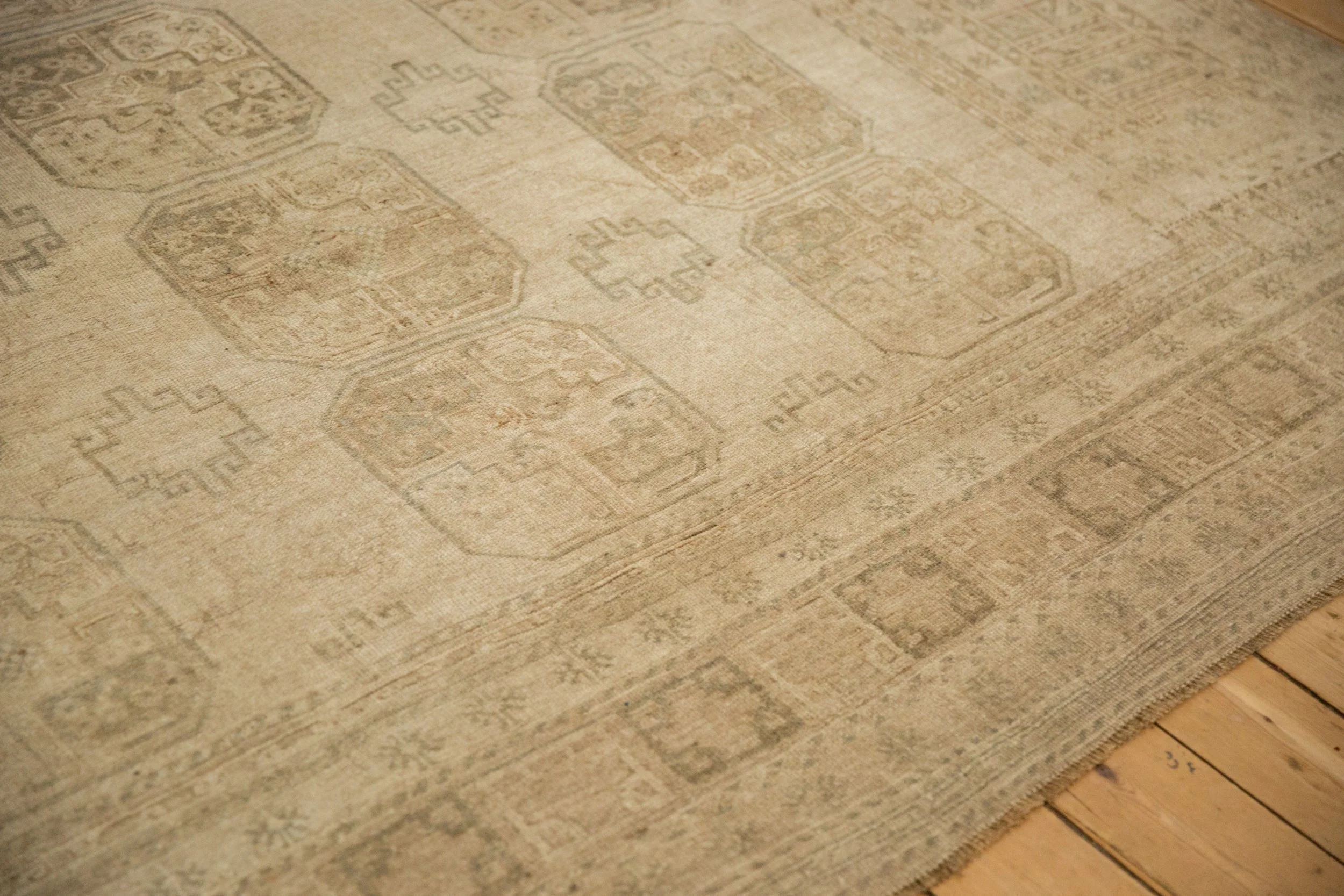 8.5x10.5 Vintage Distressed Ersari Carpet - Image 5