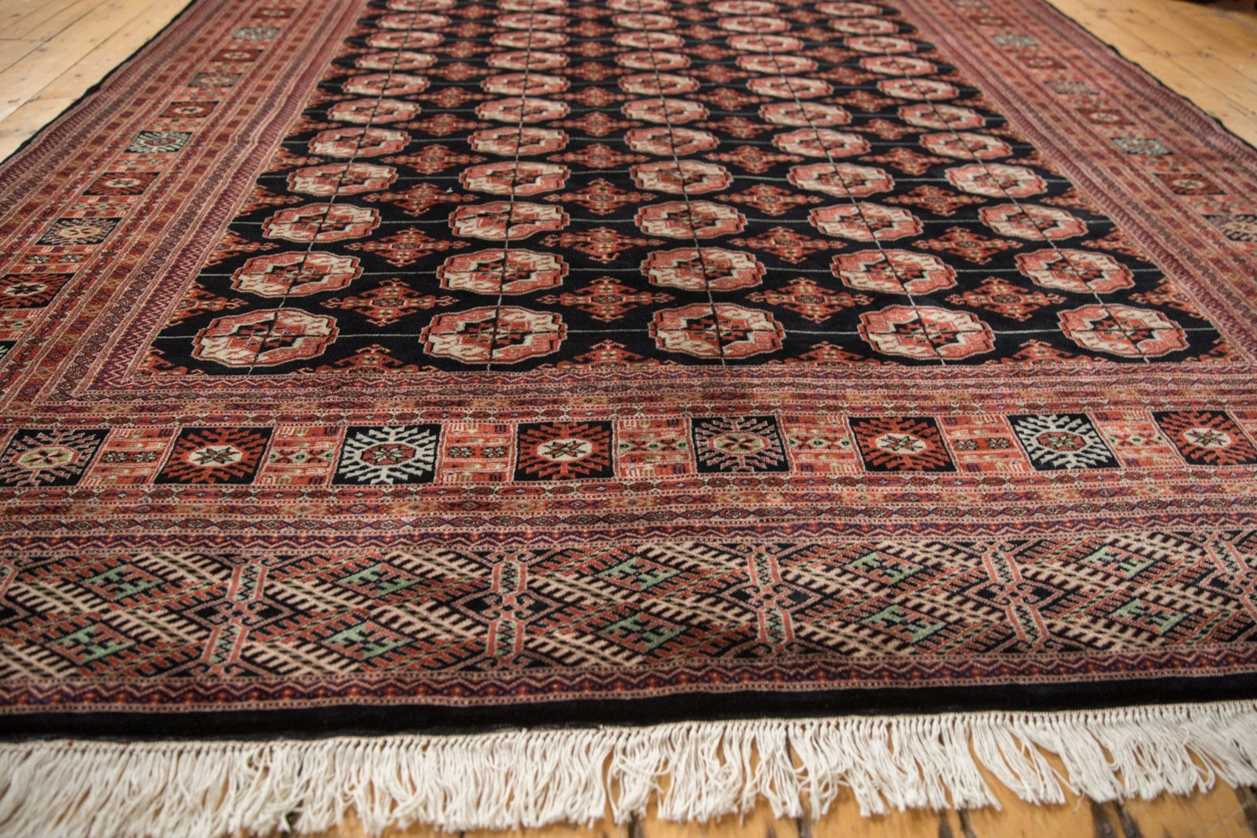 8.5x10.5 Vintage Fine Bokhara Carpet - Image 8