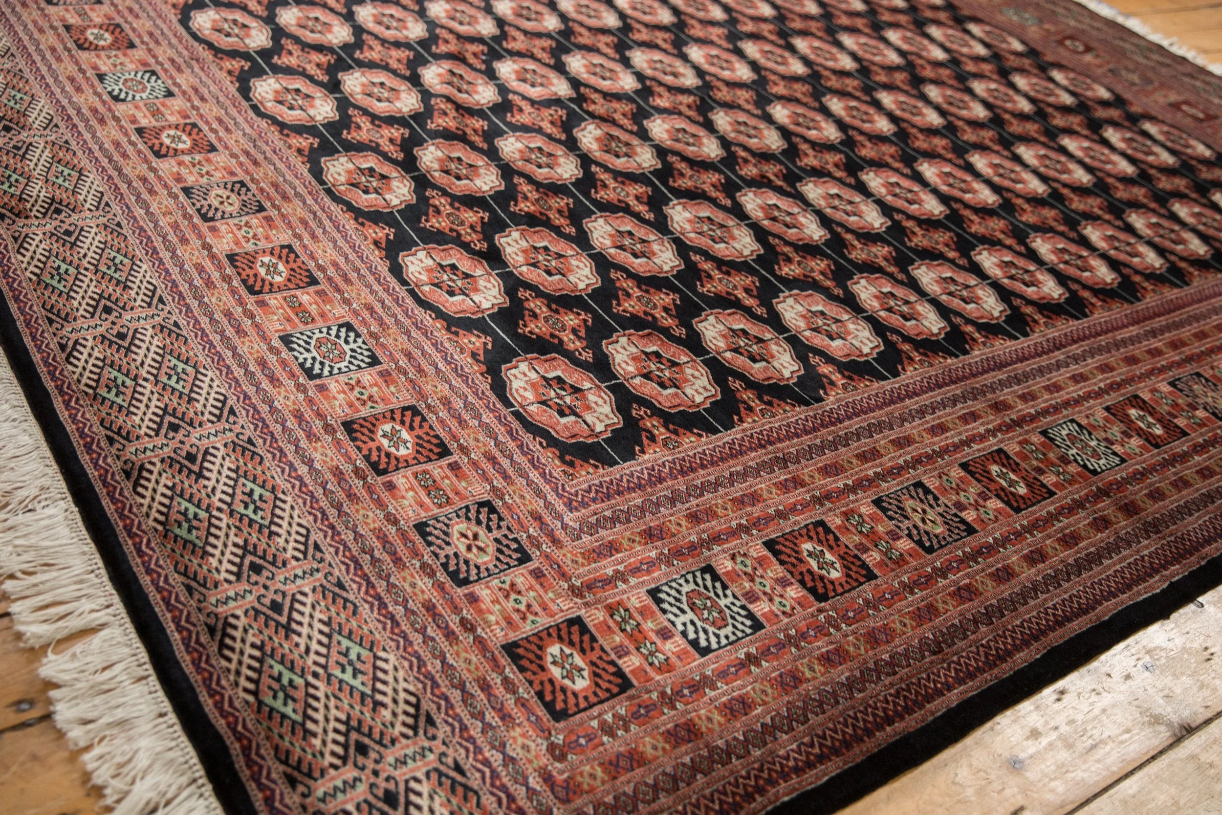 8.5x10.5 Vintage Fine Bokhara Carpet - Image 9