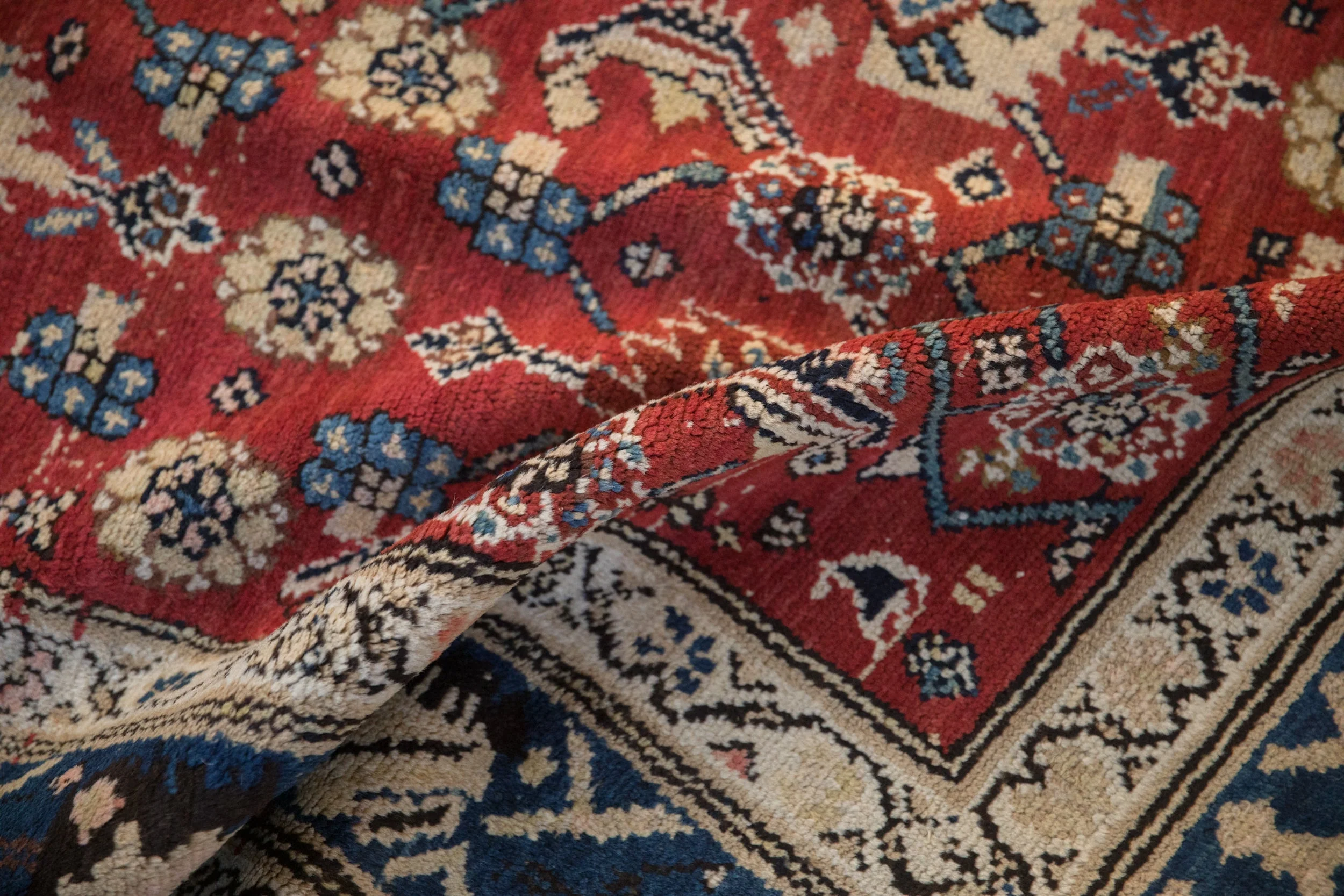 8.5x10.5 Vintage Kurdish Hamadan Carpet - Image 12