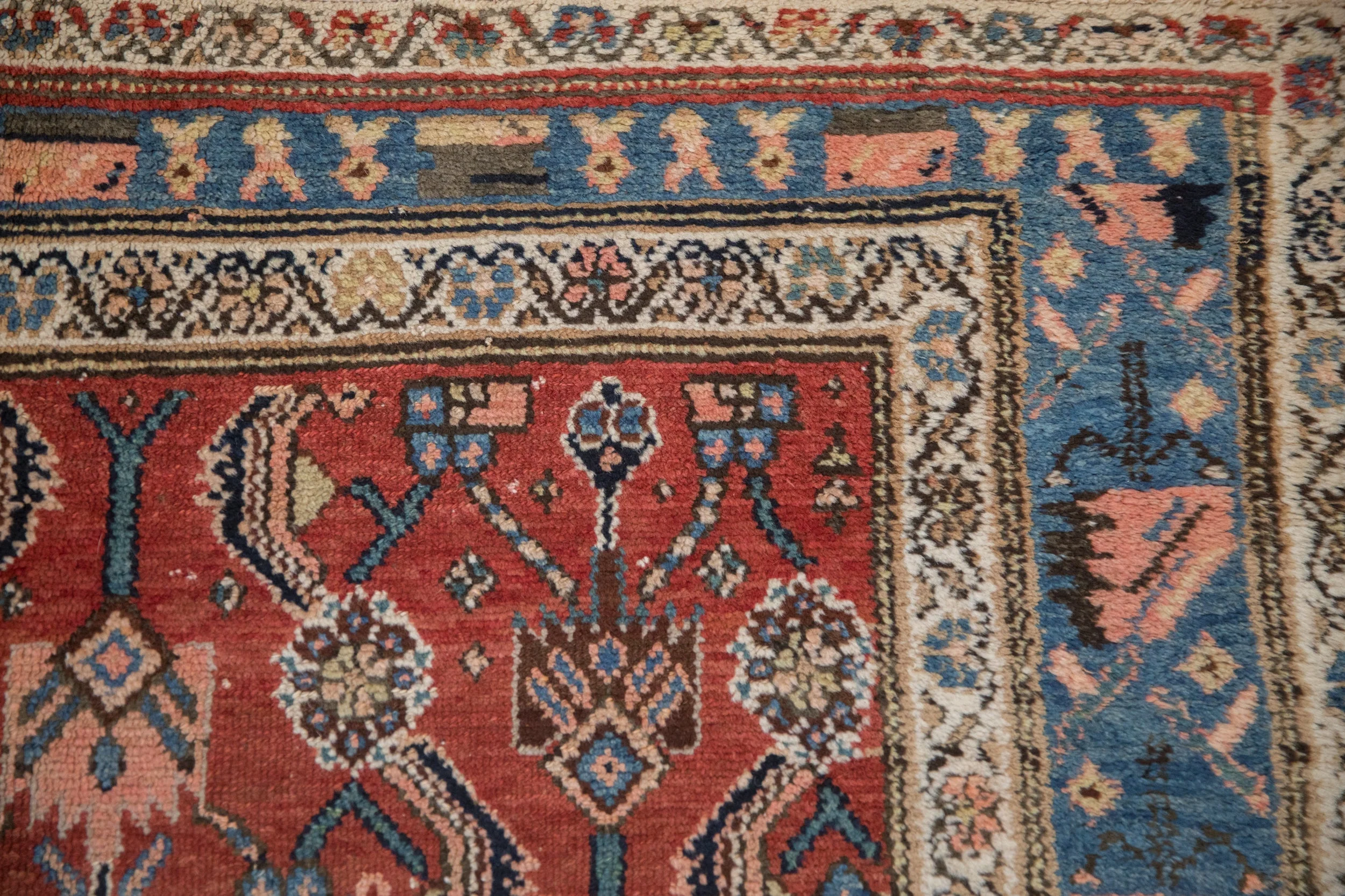 8.5x10.5 Vintage Kurdish Hamadan Carpet - Image 3