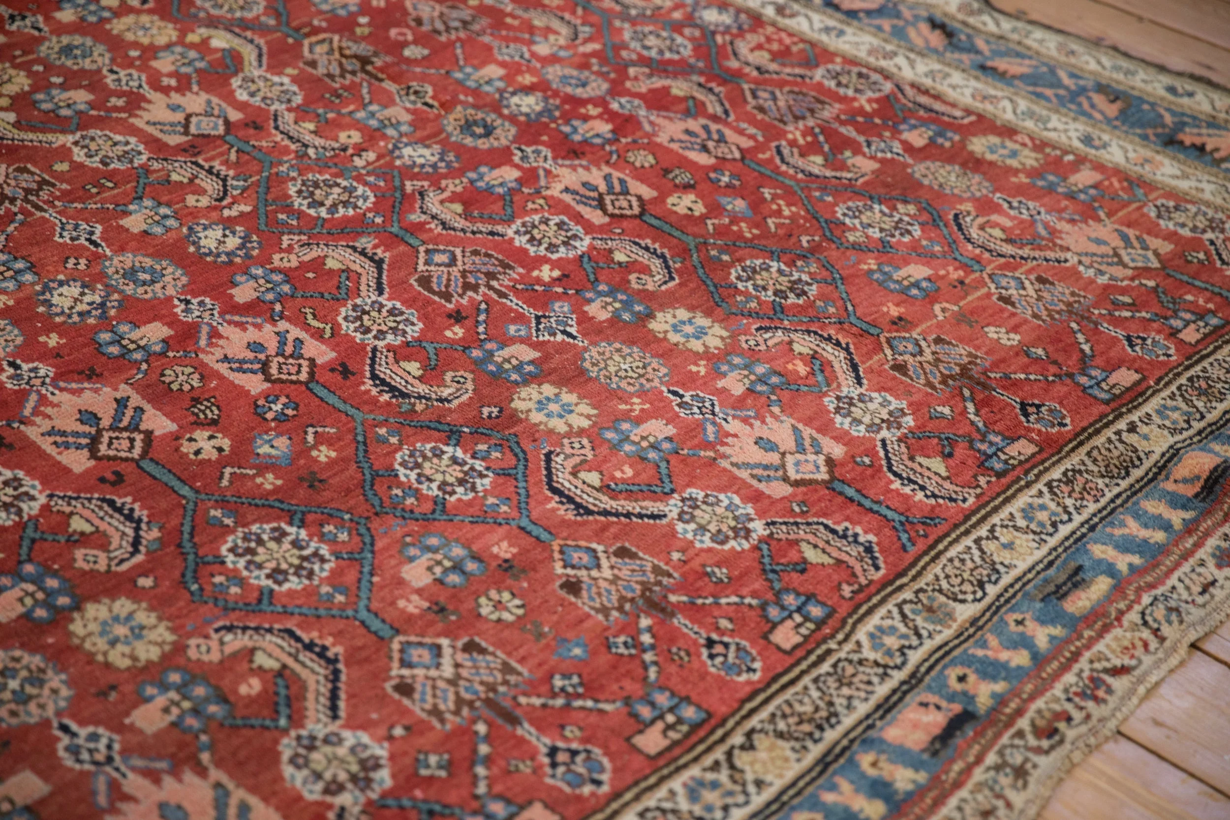 8.5x10.5 Vintage Kurdish Hamadan Carpet - Image 5