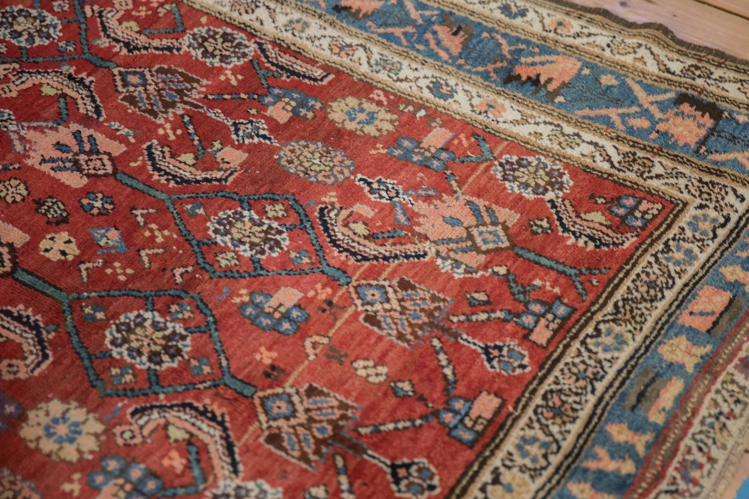8.5x10.5 Vintage Kurdish Hamadan Carpet - Image 6