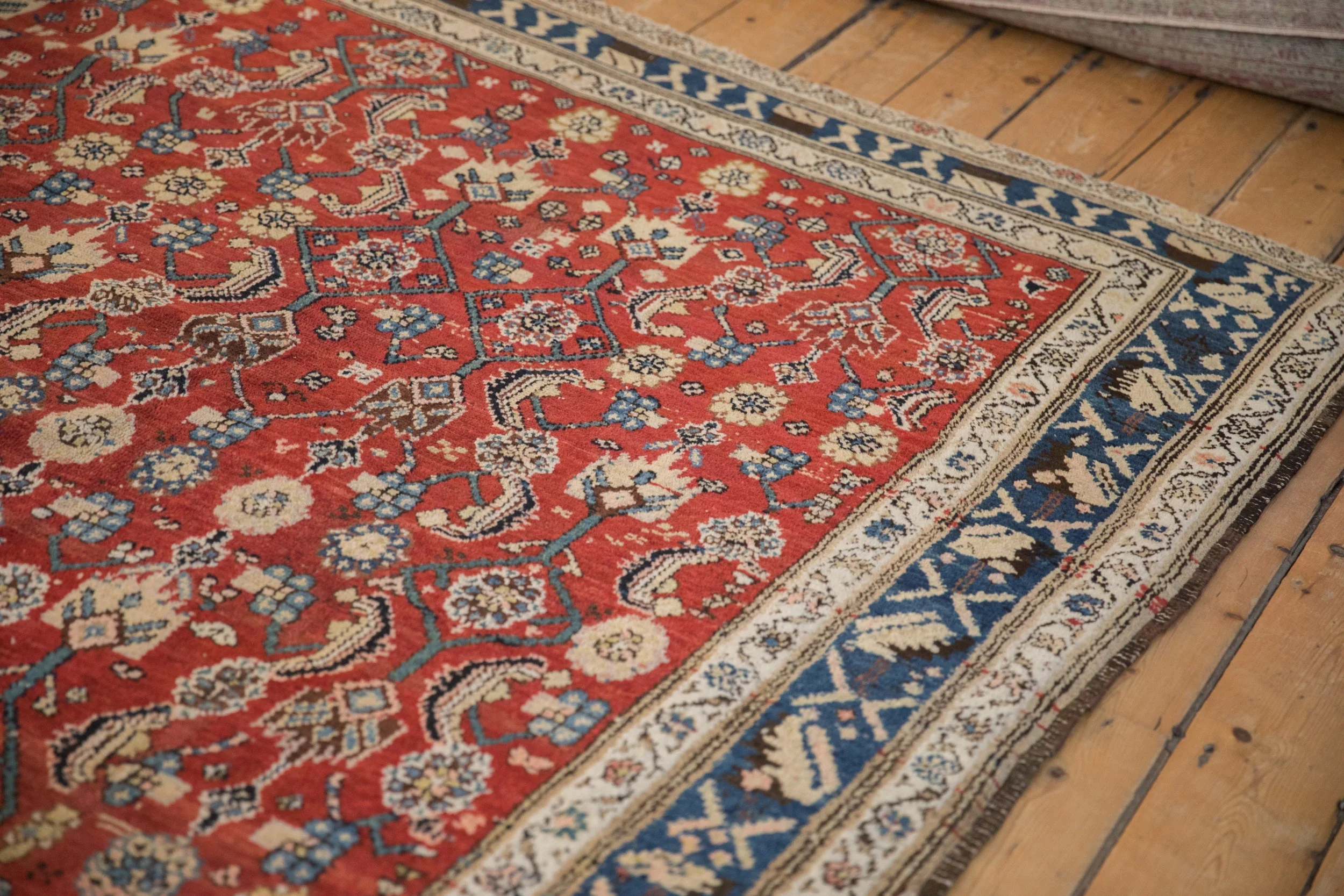 8.5x10.5 Vintage Kurdish Hamadan Carpet - Image 8