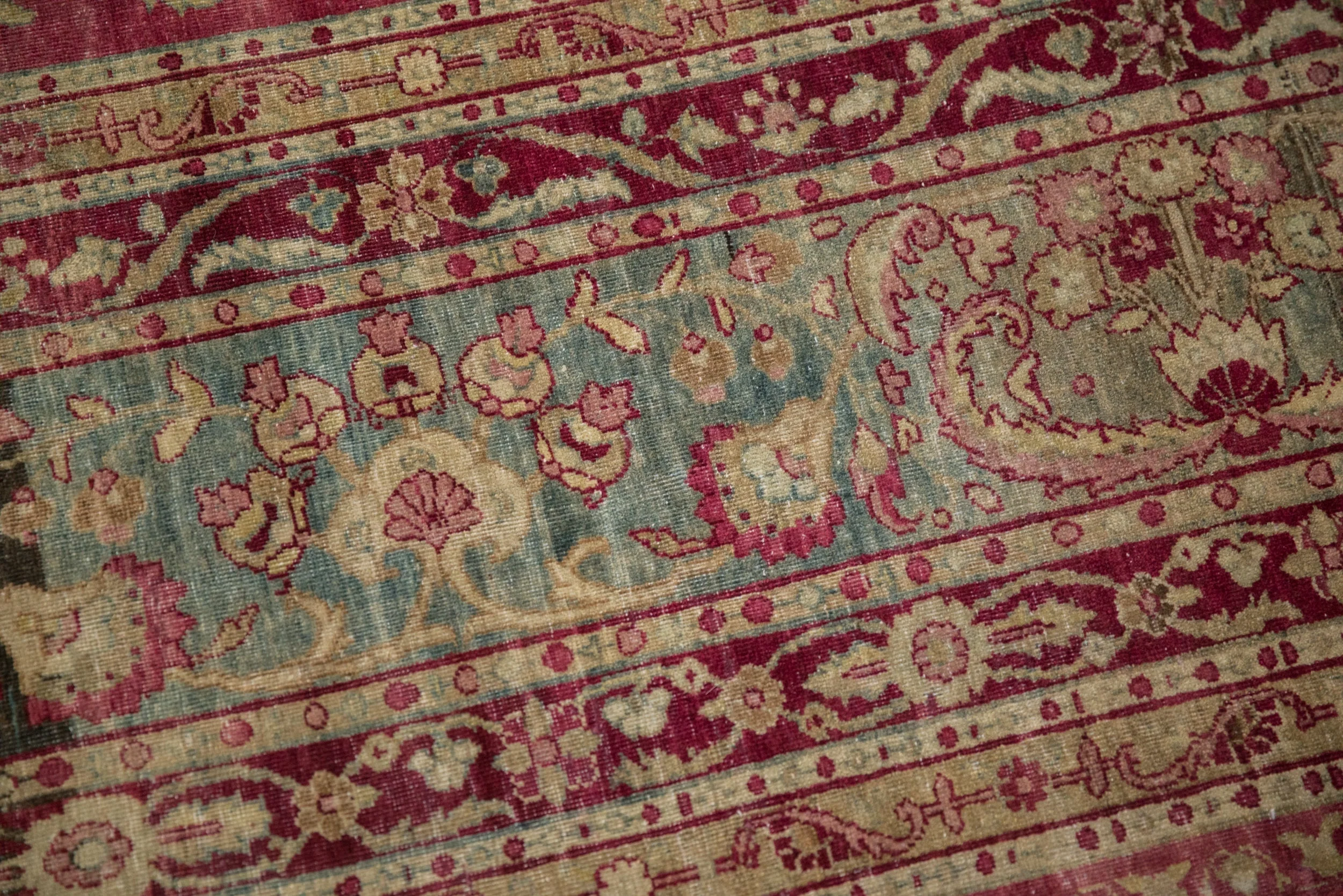 8.5x11.5 Antique Distressed Yezd Carpet - Image 10