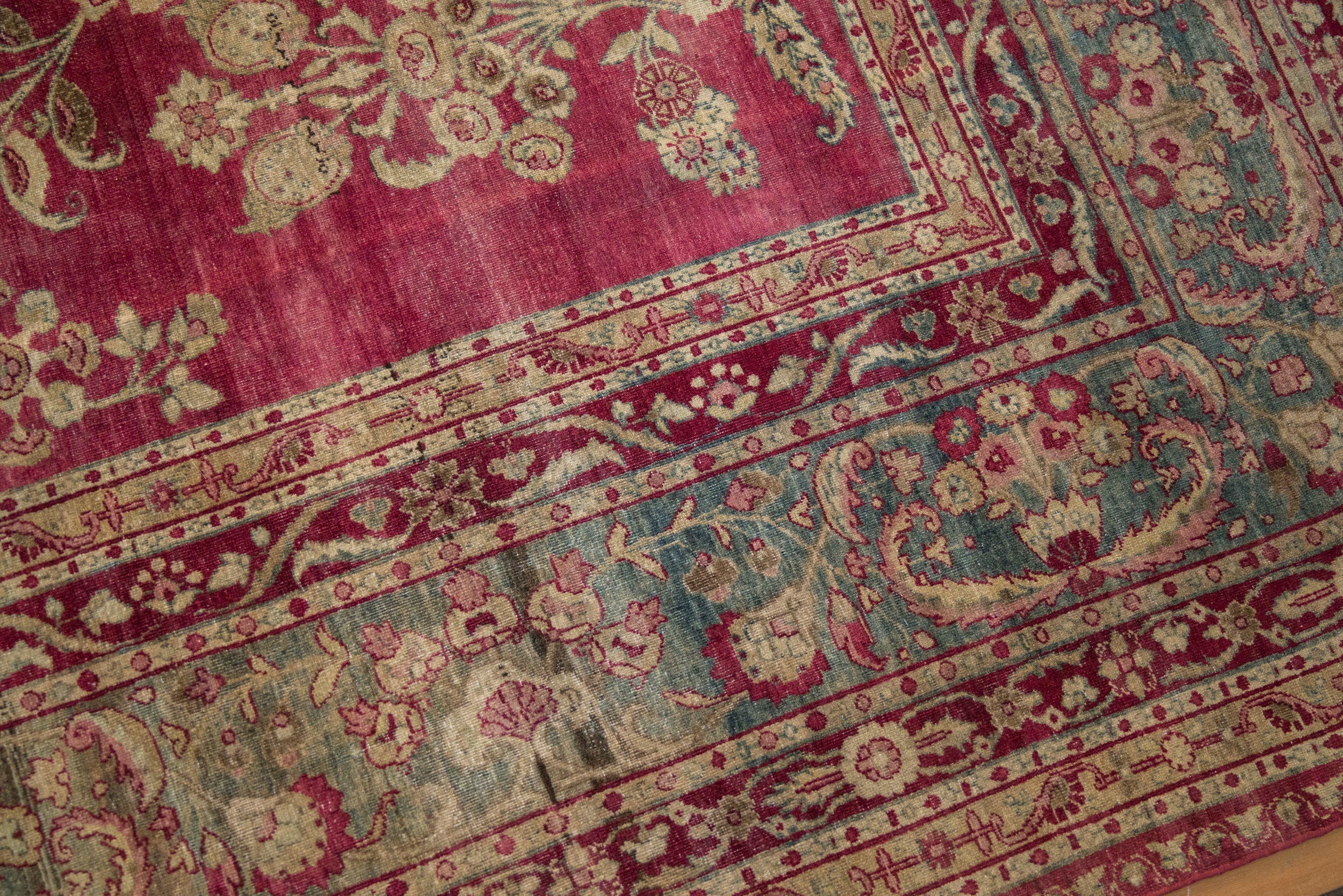 8.5x11.5 Antique Distressed Yezd Carpet - Image 11