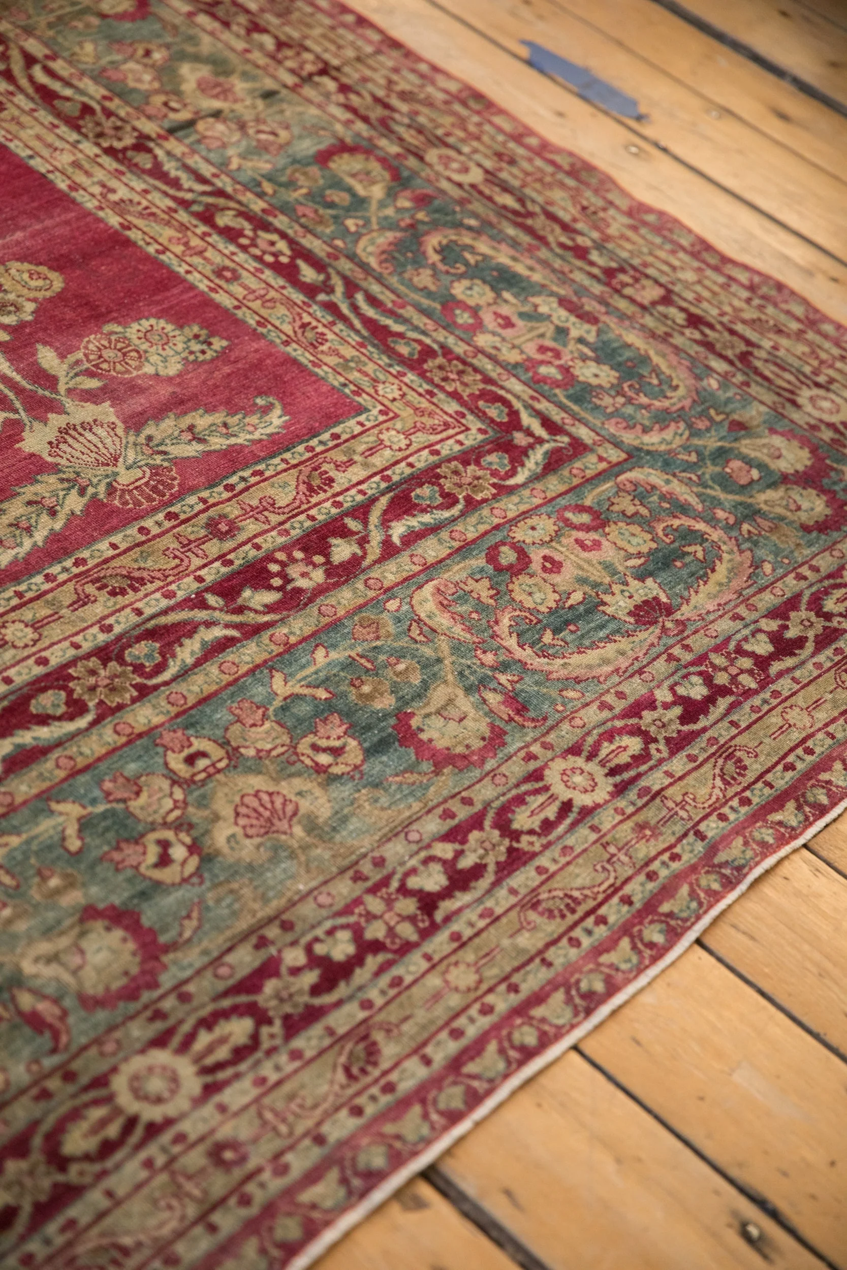 8.5x11.5 Antique Distressed Yezd Carpet - Image 13