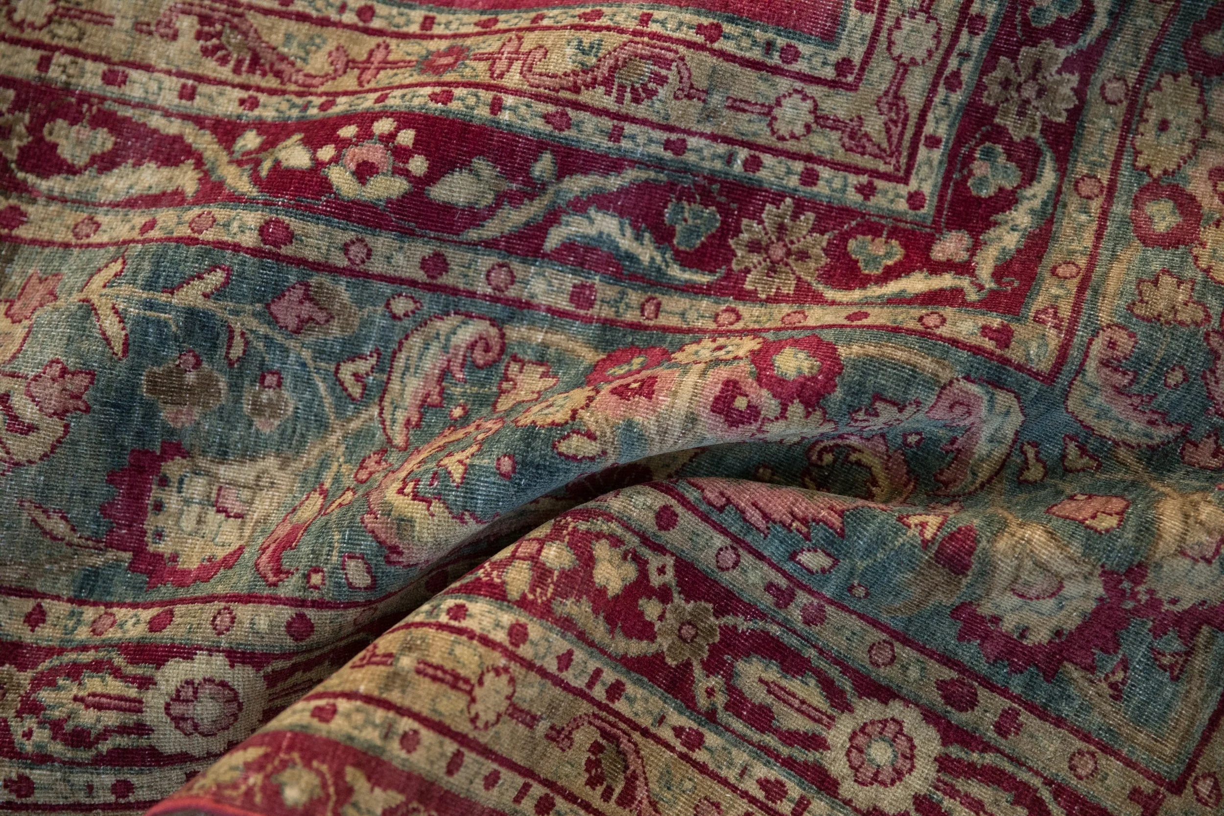 8.5x11.5 Antique Distressed Yezd Carpet - Image 14