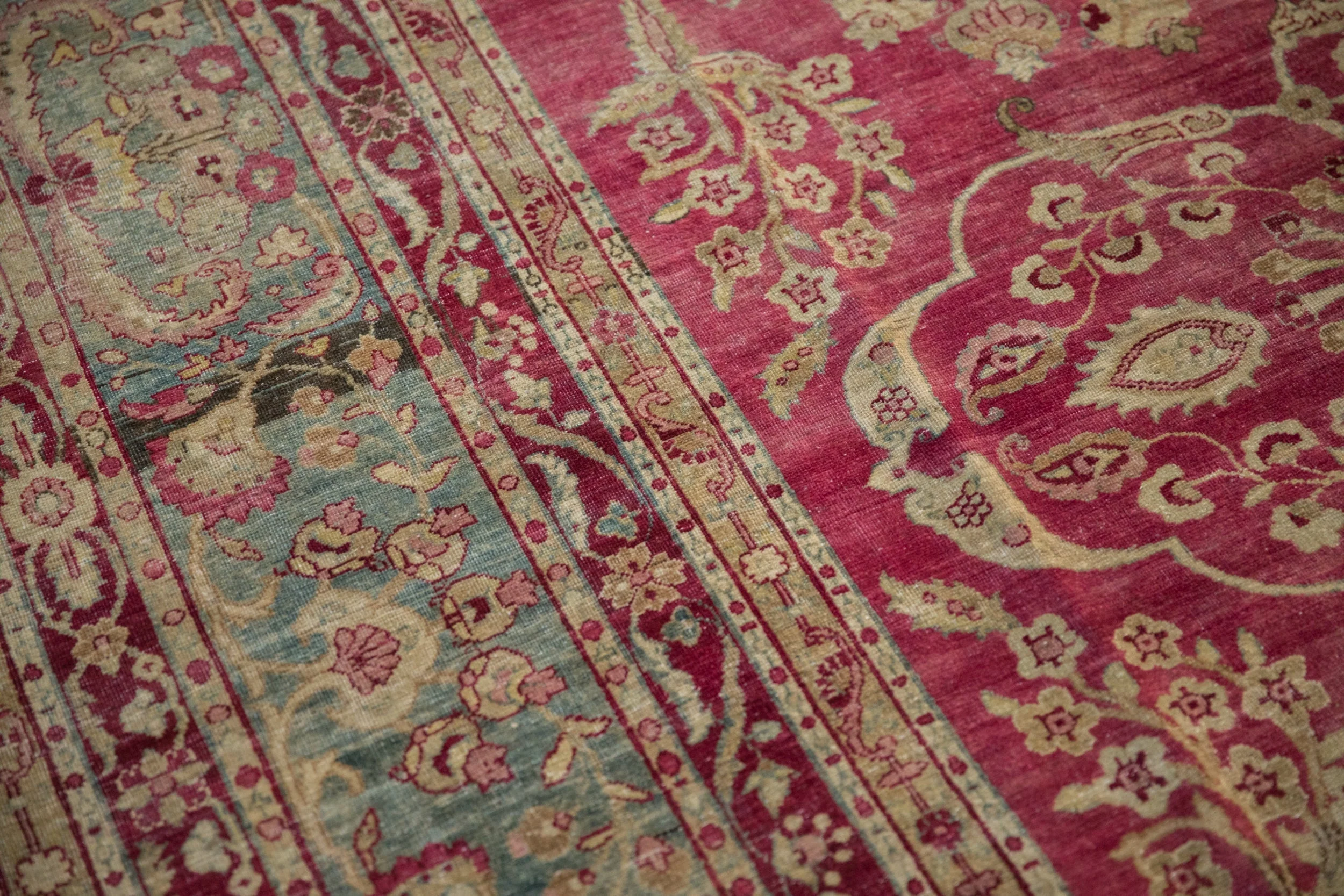 8.5x11.5 Antique Distressed Yezd Carpet - Image 16