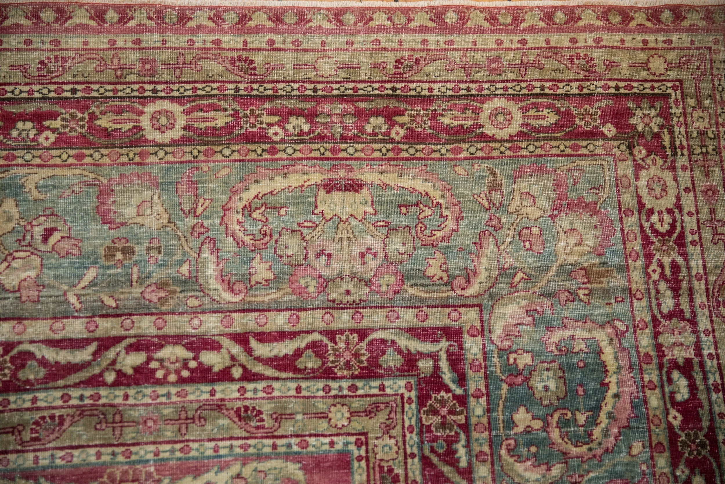 8.5x11.5 Antique Distressed Yezd Carpet - Image 3