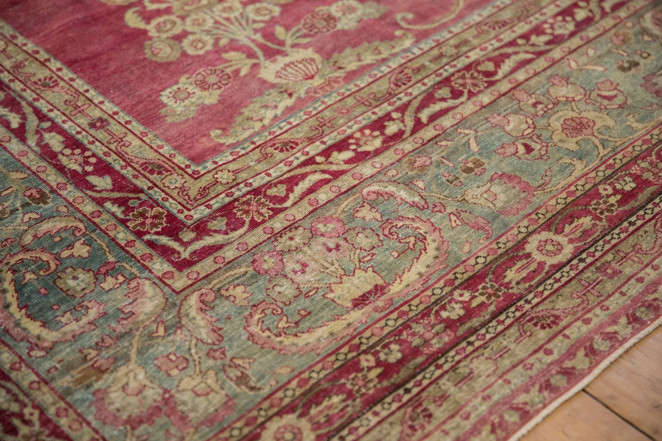 8.5x11.5 Antique Distressed Yezd Carpet - Image 5