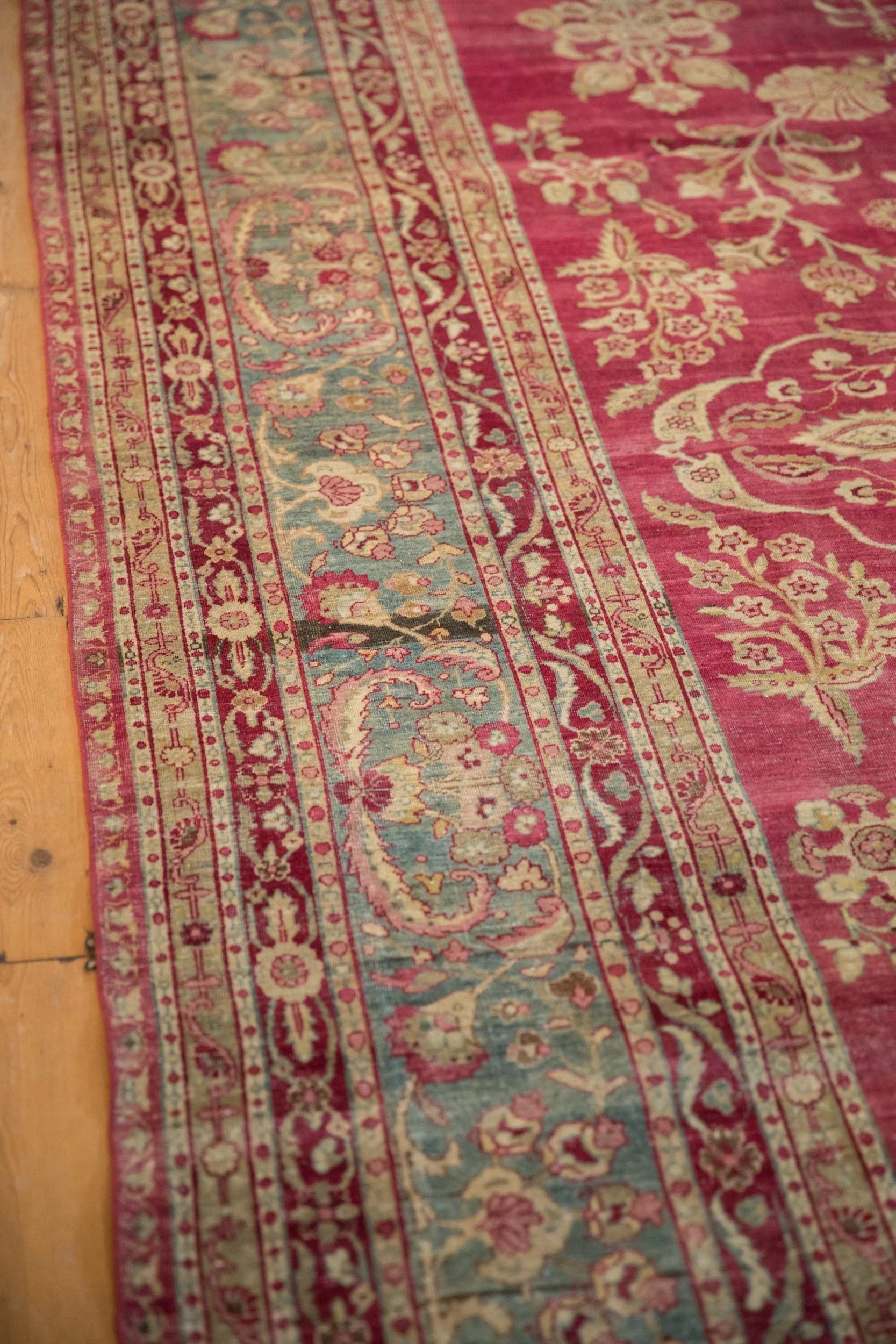 8.5x11.5 Antique Distressed Yezd Carpet - Image 6