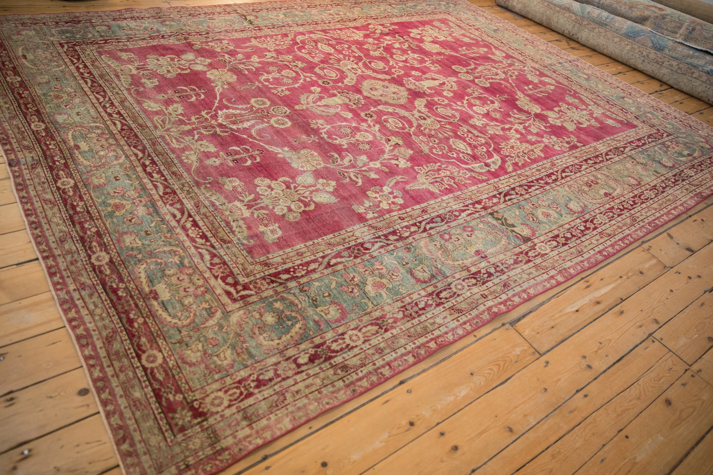 8.5x11.5 Antique Distressed Yezd Carpet - Image 8