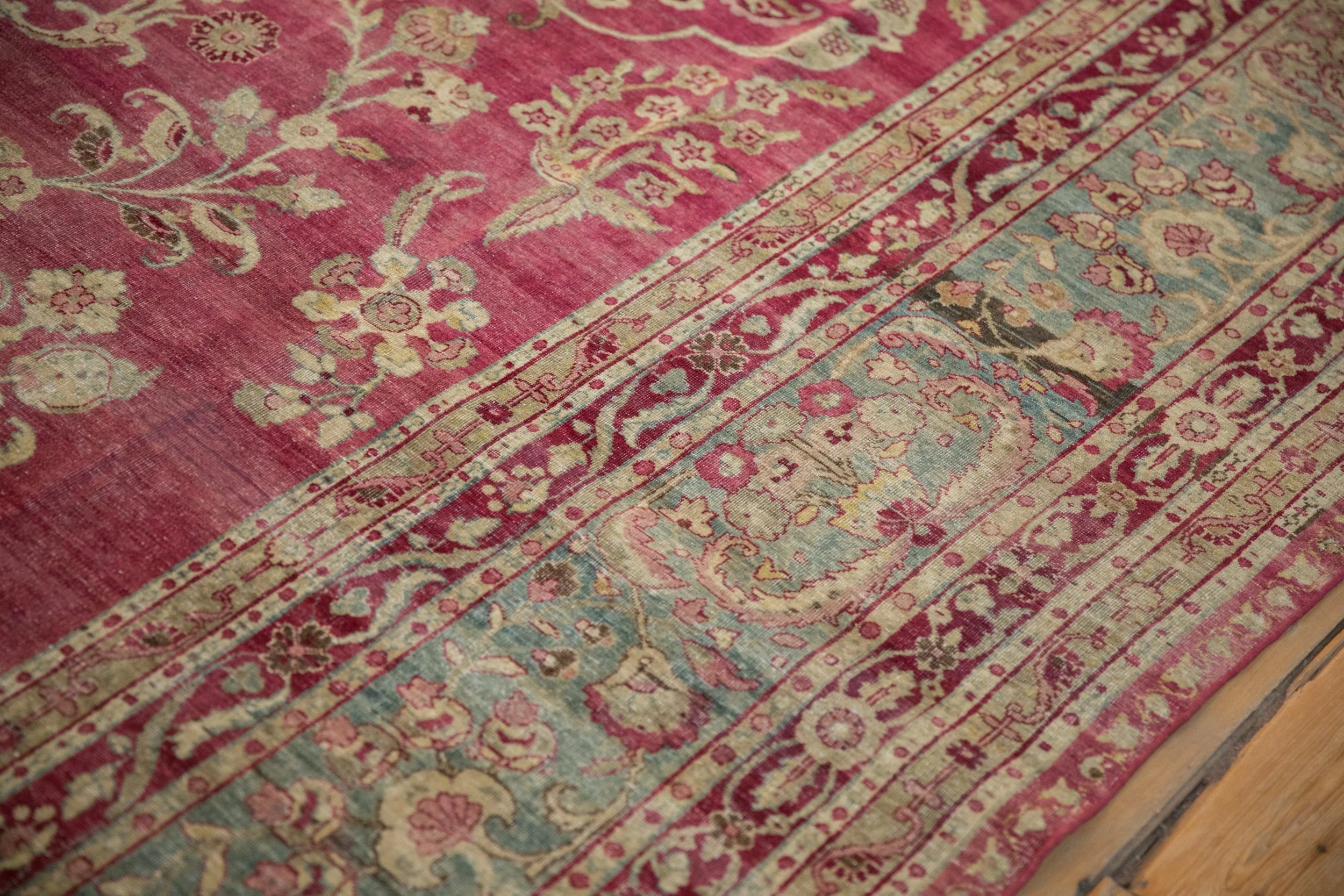 8.5x11.5 Antique Distressed Yezd Carpet - Image 9