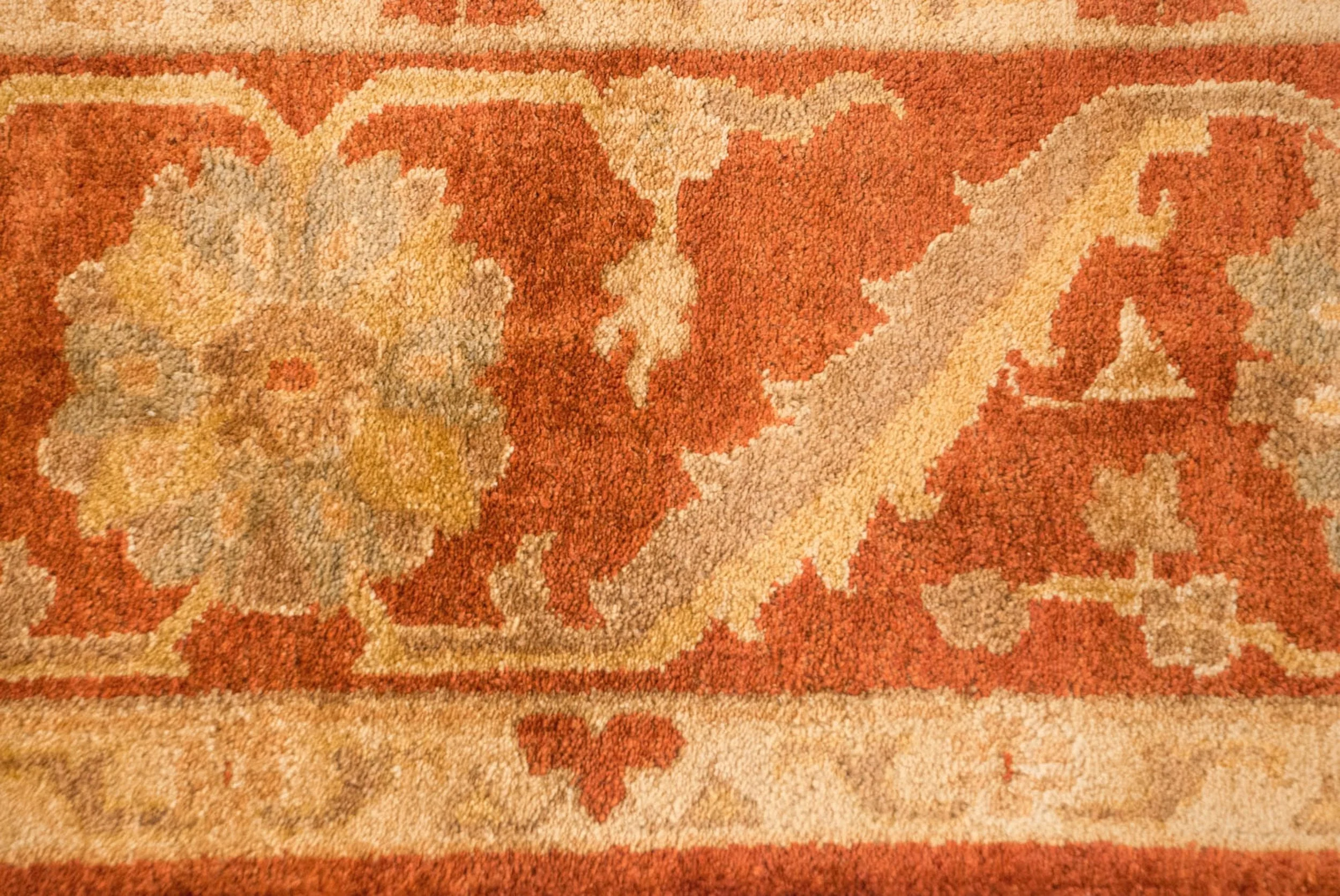 8.5x11.5 New Gold Wash Indian Oushak Design Carpet - Image 5