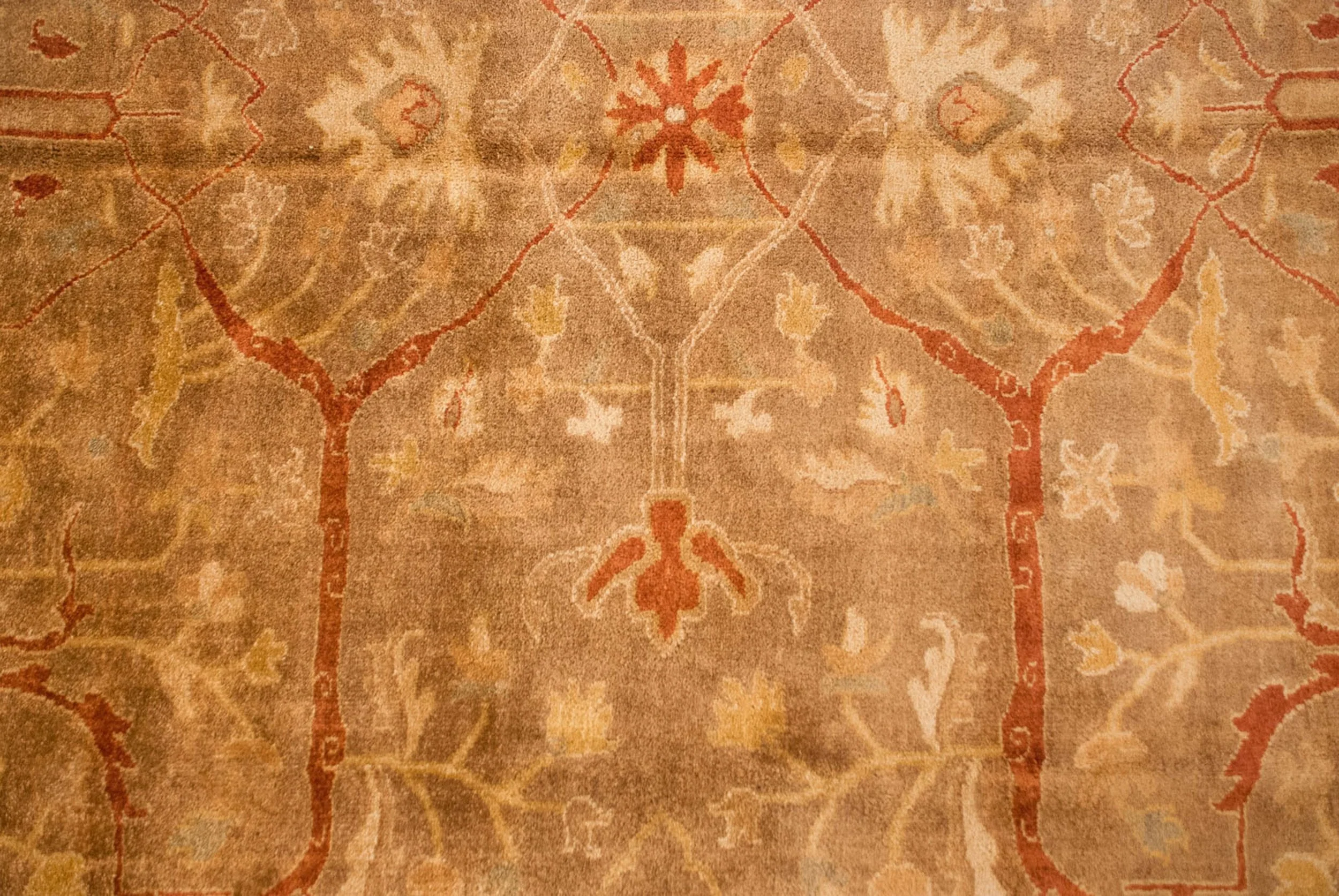 8.5x11.5 New Gold Wash Indian Oushak Design Carpet - Image 6
