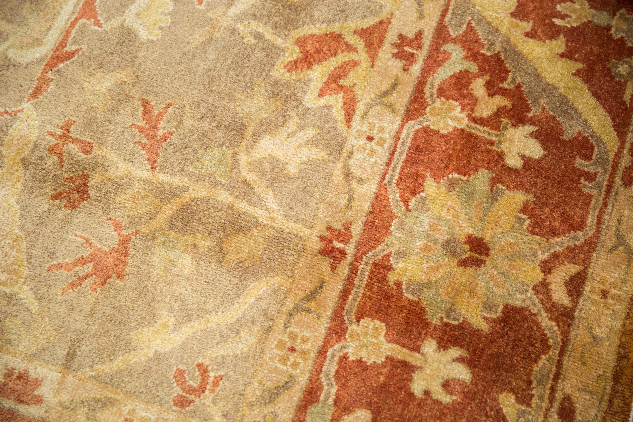 8.5x11.5 New Gold Wash Indian Oushak Design Carpet - Image 14