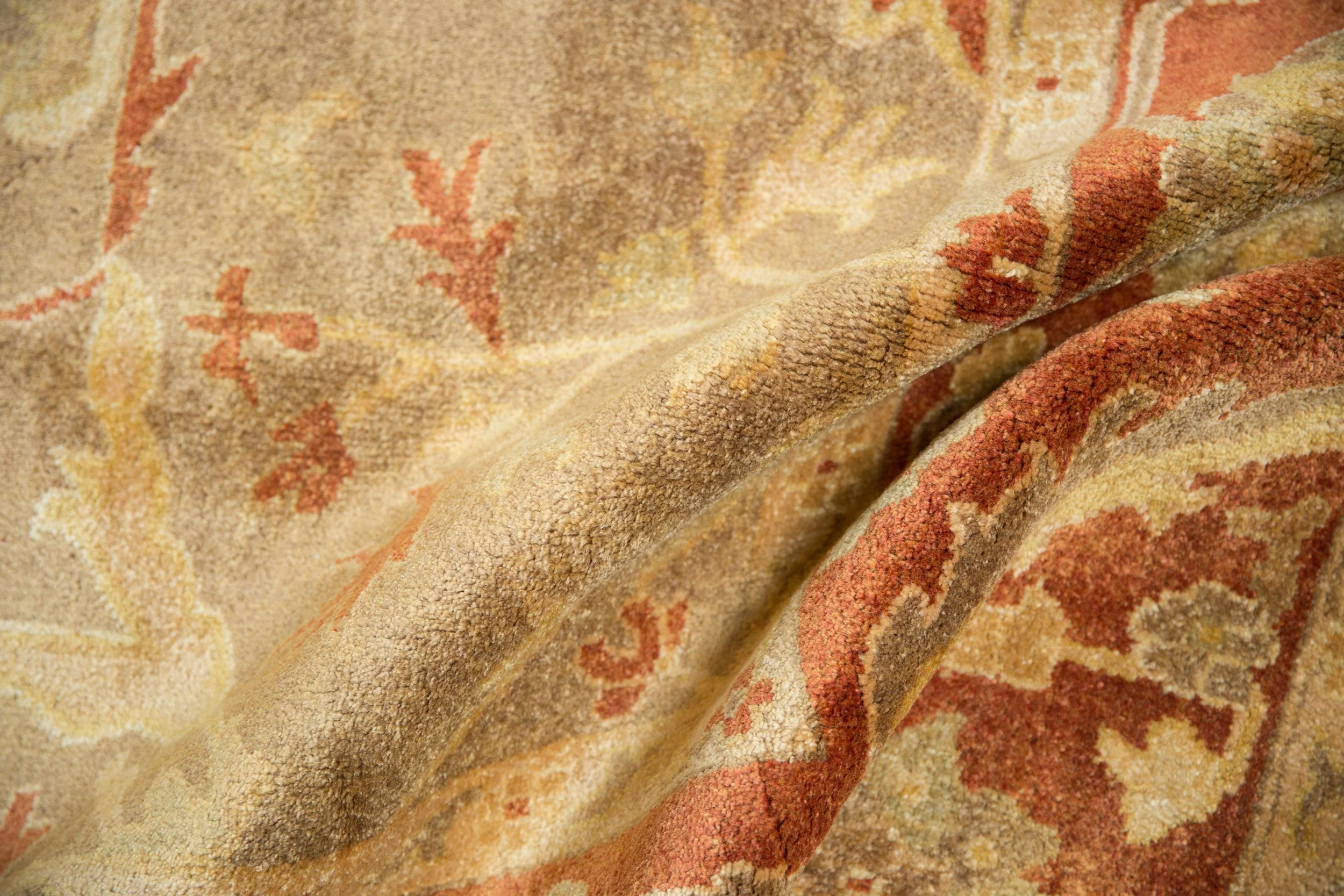 8.5x11.5 New Gold Wash Indian Oushak Design Carpet - Image 15