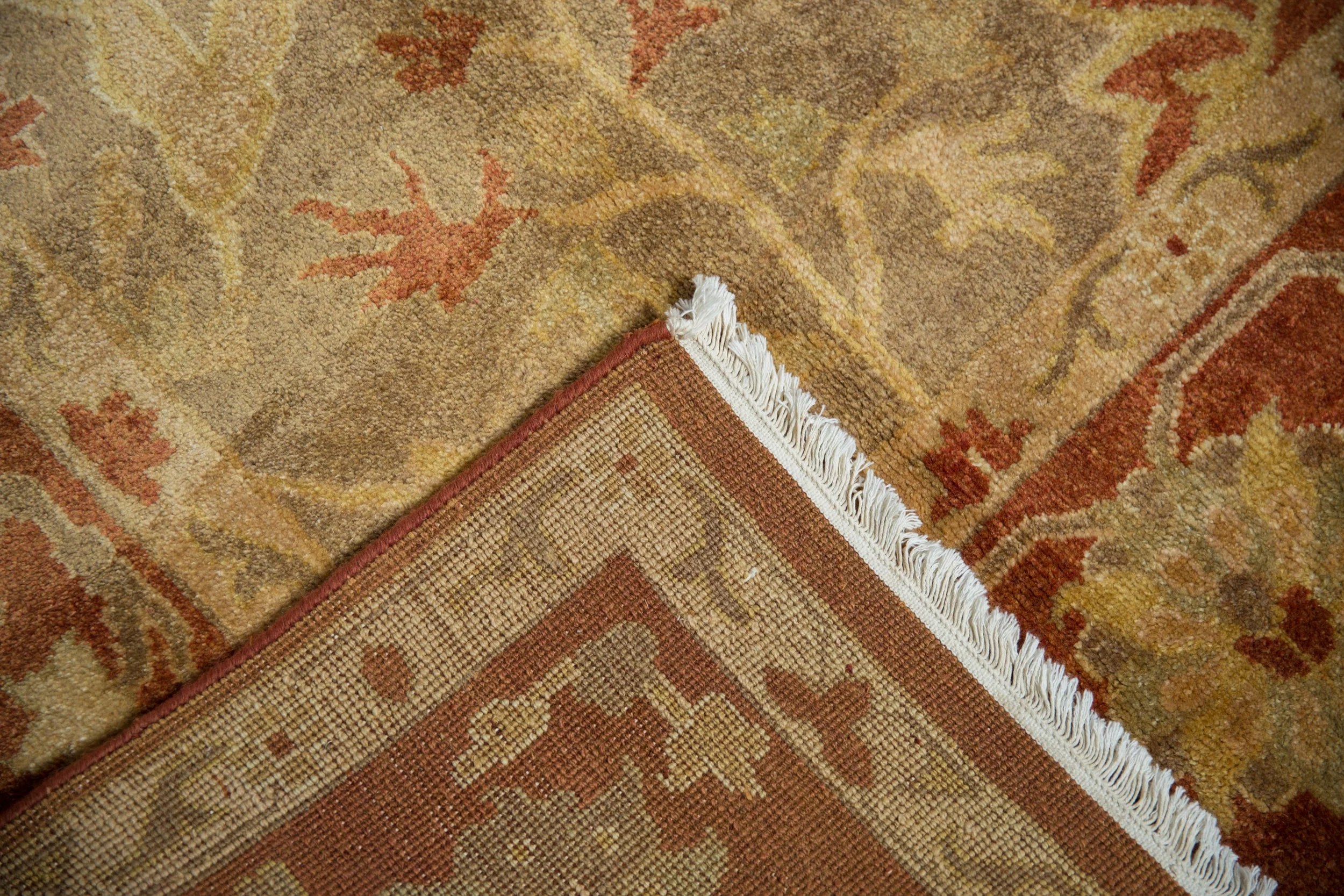 8.5x11.5 New Gold Wash Indian Oushak Design Carpet - Image 16