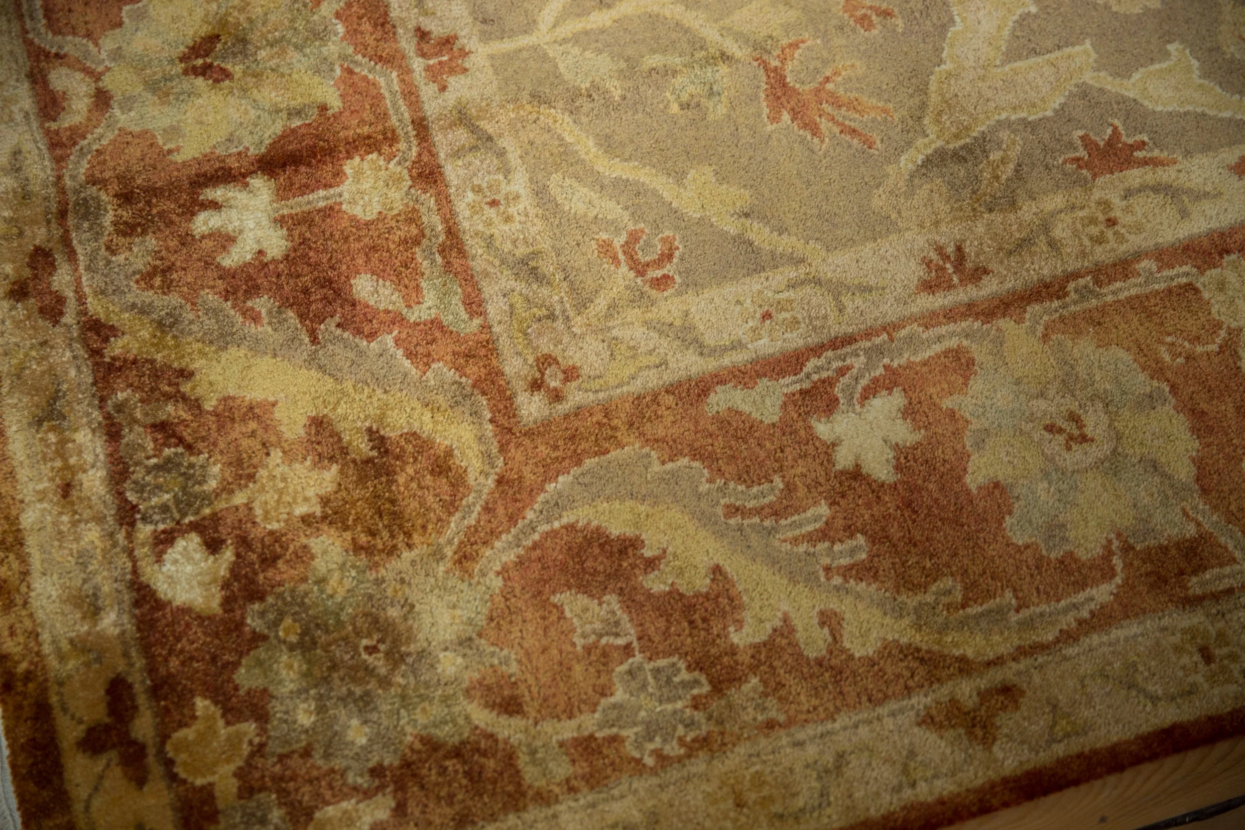 8.5x11.5 New Gold Wash Indian Oushak Design Carpet - Image 6