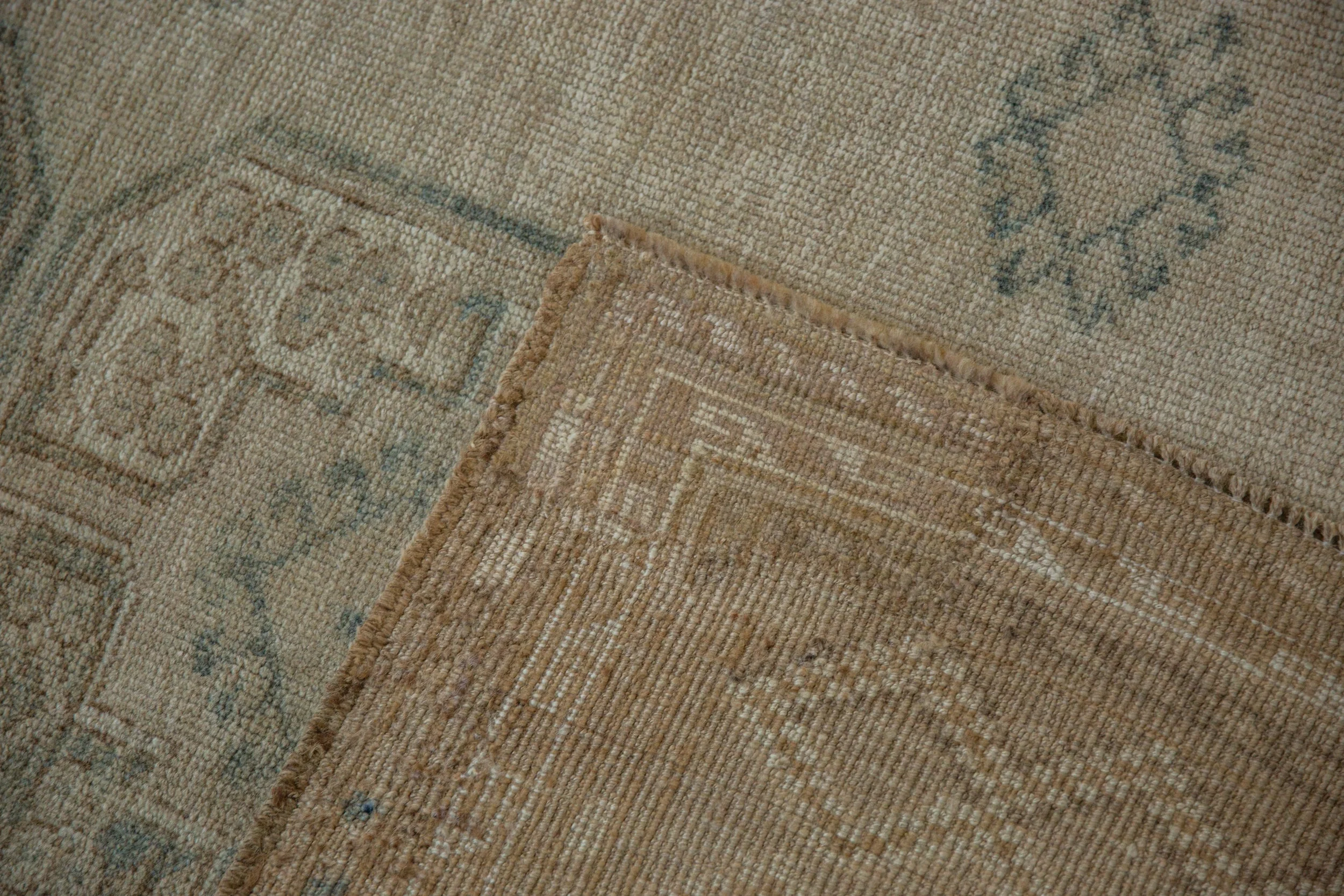 8.5x11.5 Vintage Distressed Ersari Carpet - Image 10