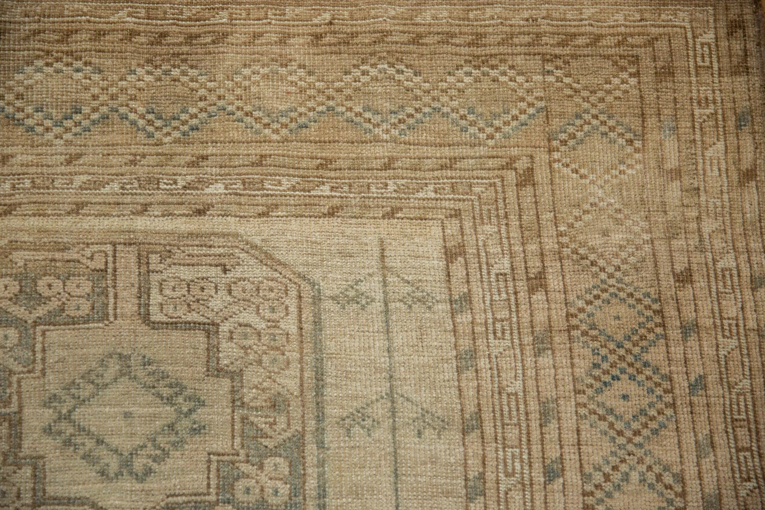 8.5x11.5 Vintage Distressed Ersari Carpet - Image 3