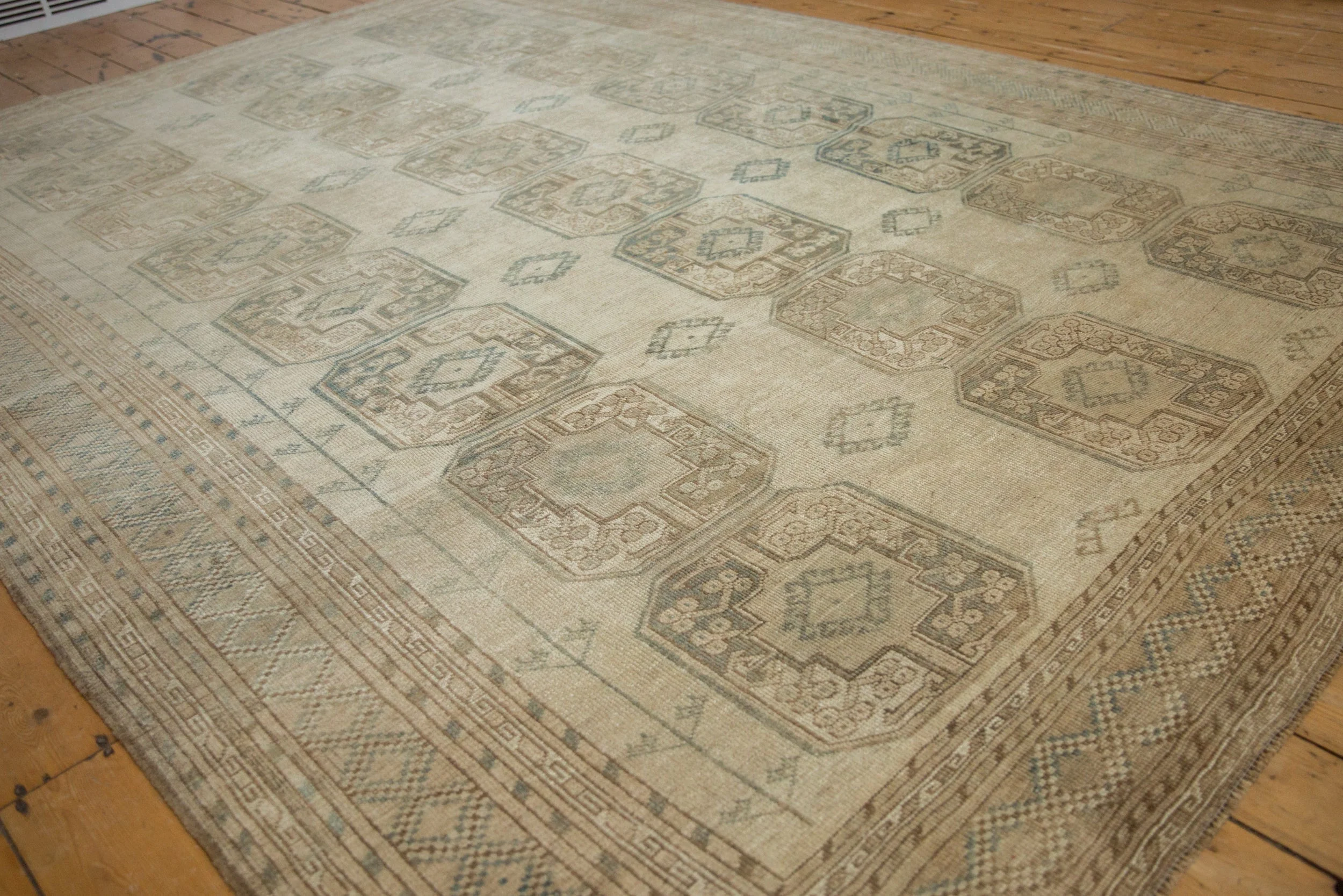 8.5x11.5 Vintage Distressed Ersari Carpet - Image 4