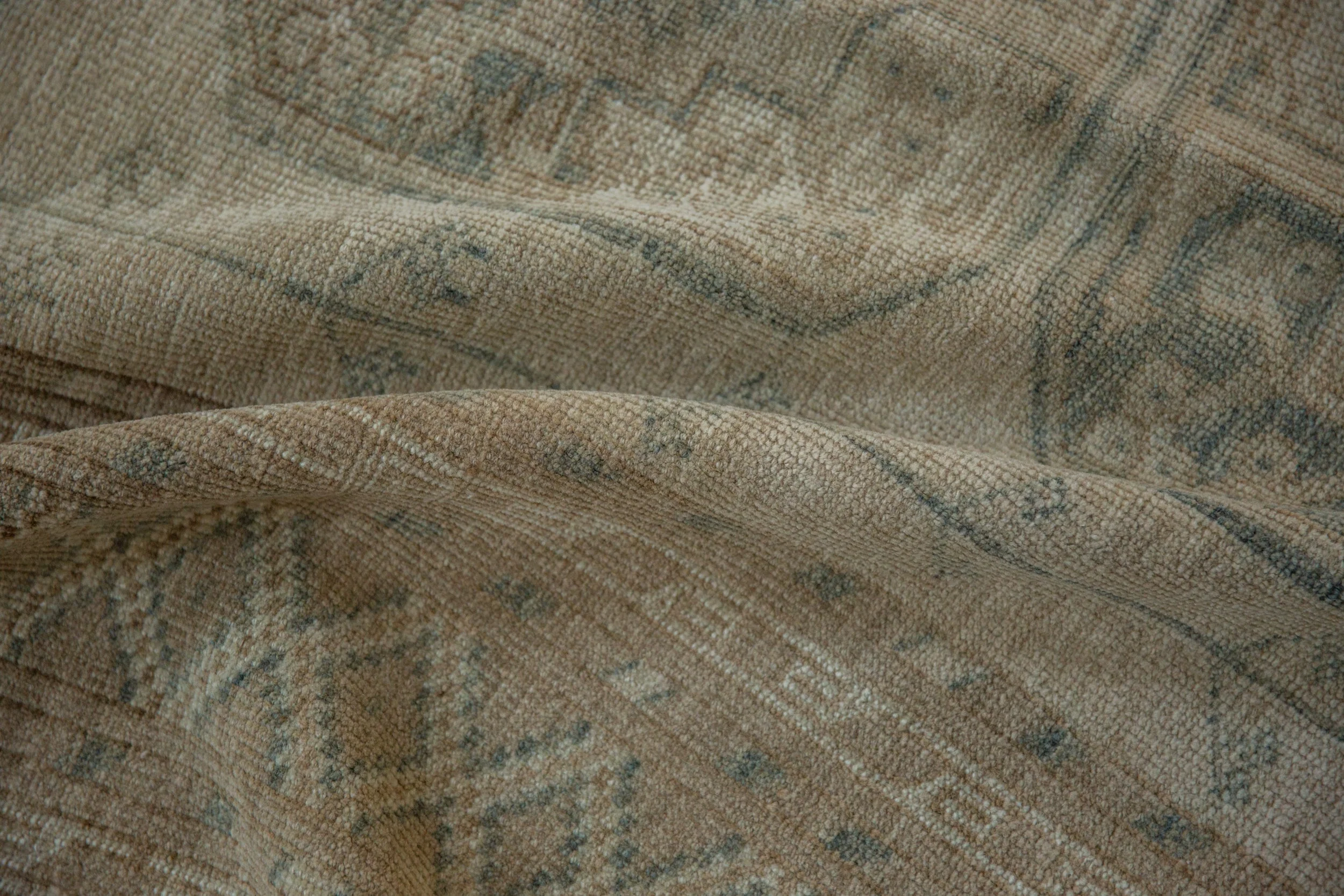 8.5x11.5 Vintage Distressed Ersari Carpet - Image 9