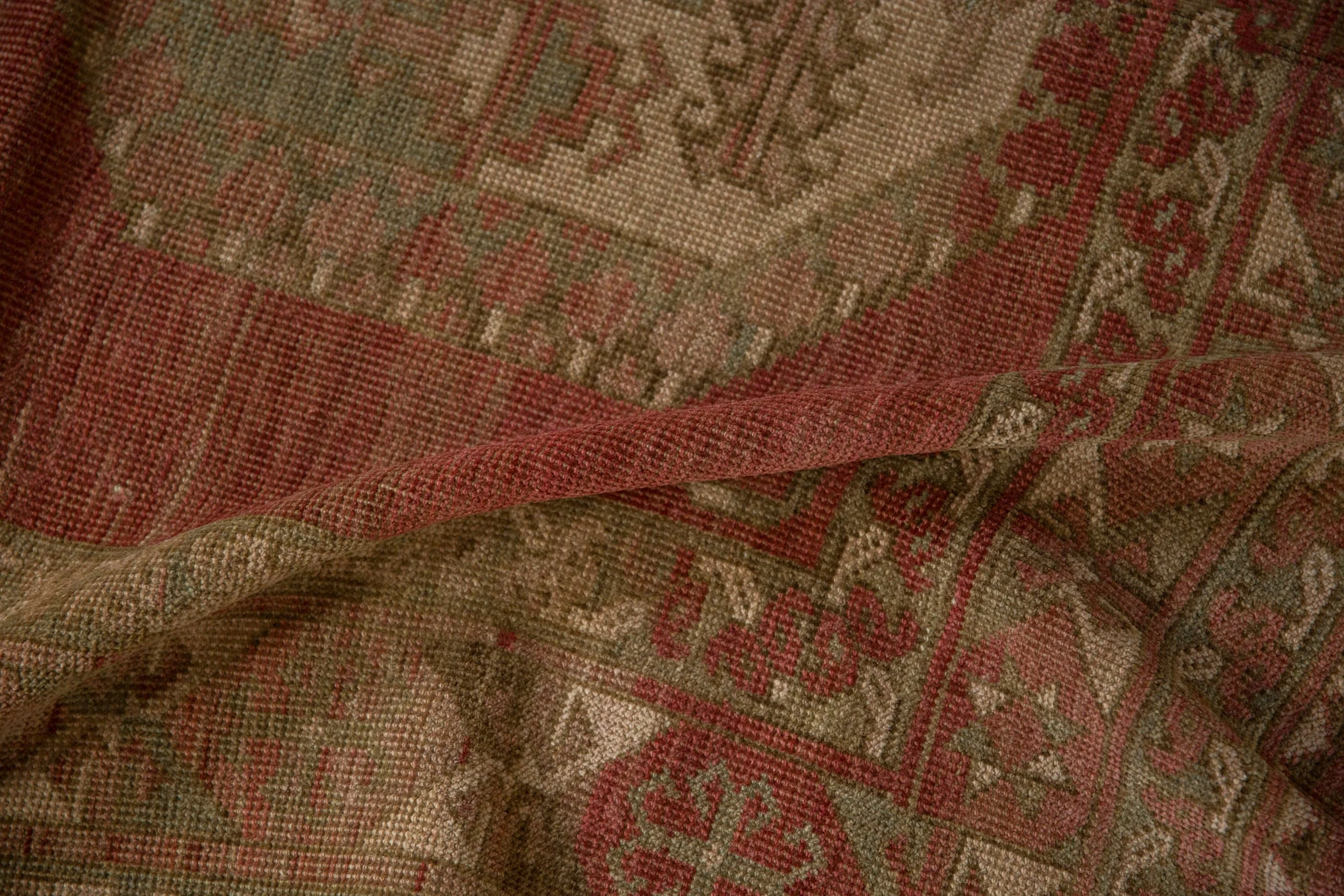 8.5x11.5 Vintage Distressed Ersari Carpet - Image 10