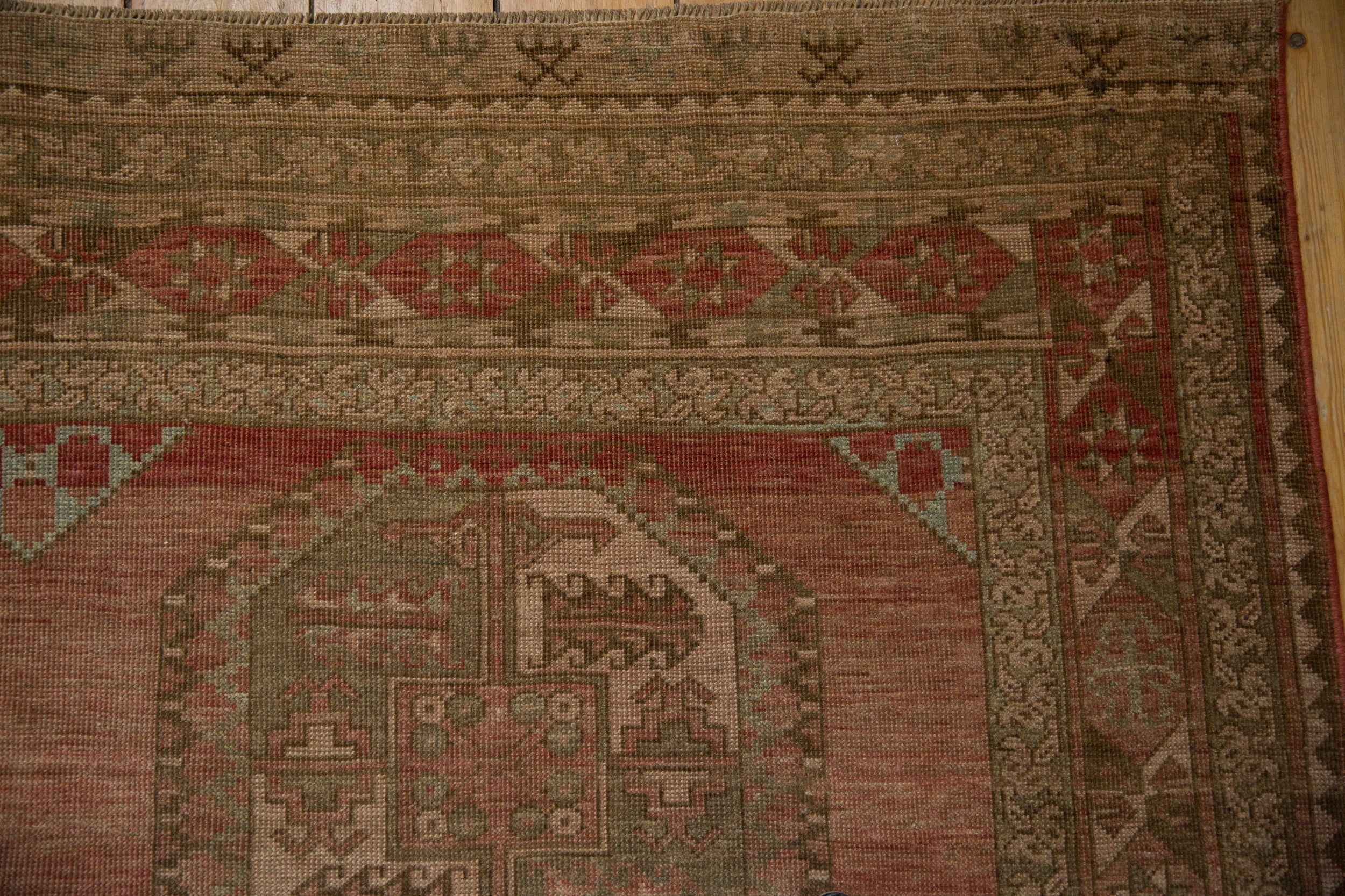8.5x11.5 Vintage Distressed Ersari Carpet - Image 3