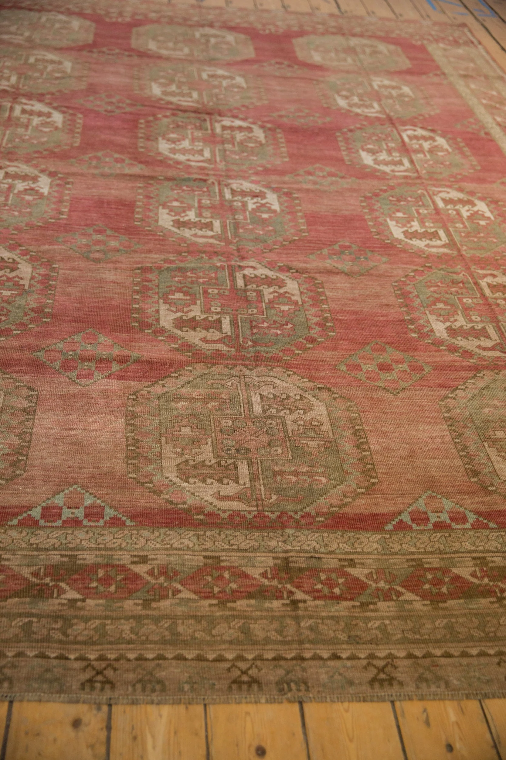 8.5x11.5 Vintage Distressed Ersari Carpet - Image 5