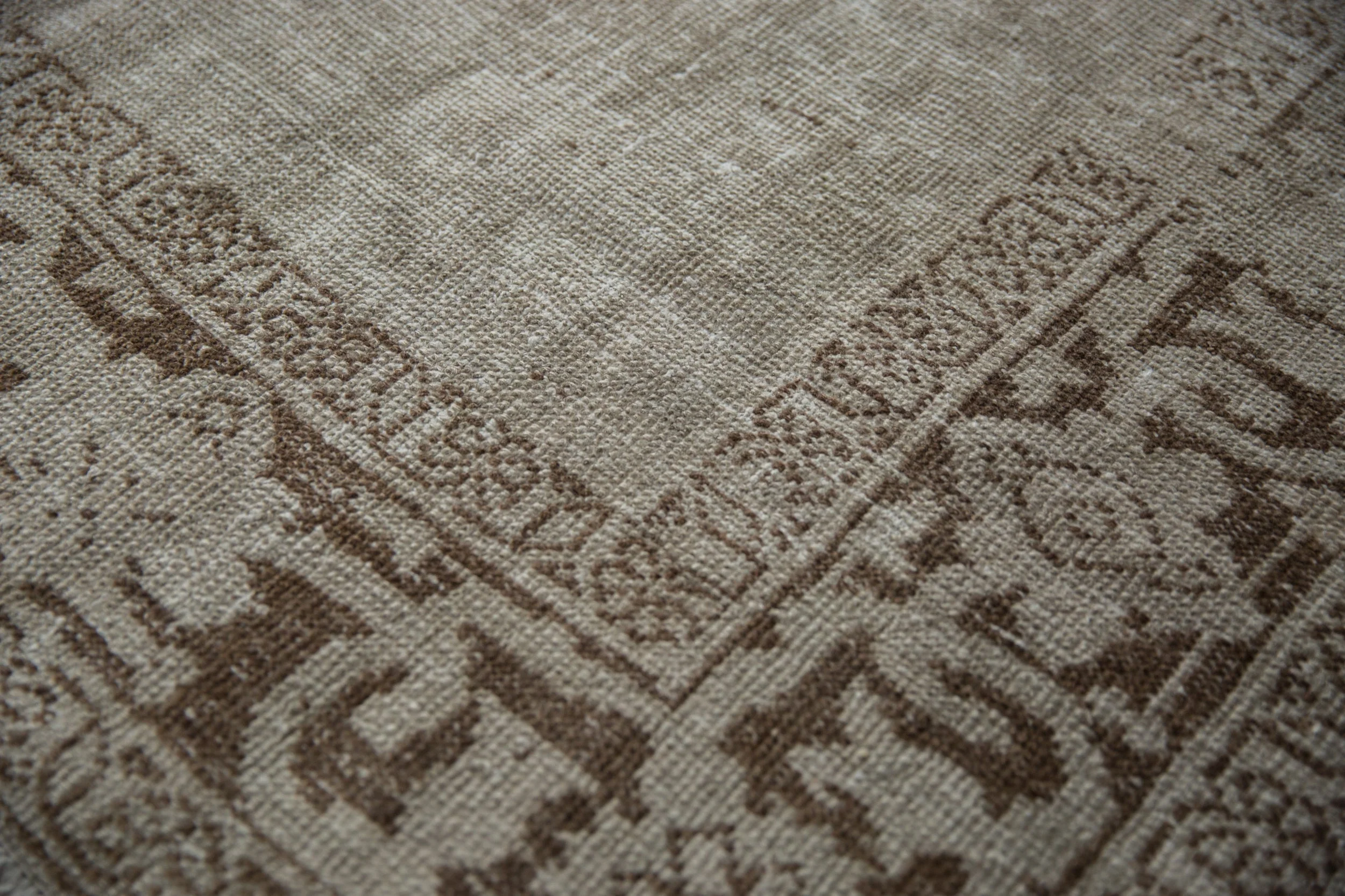 8.5x11.5 Vintage Distressed Oushak Carpet - Image 11