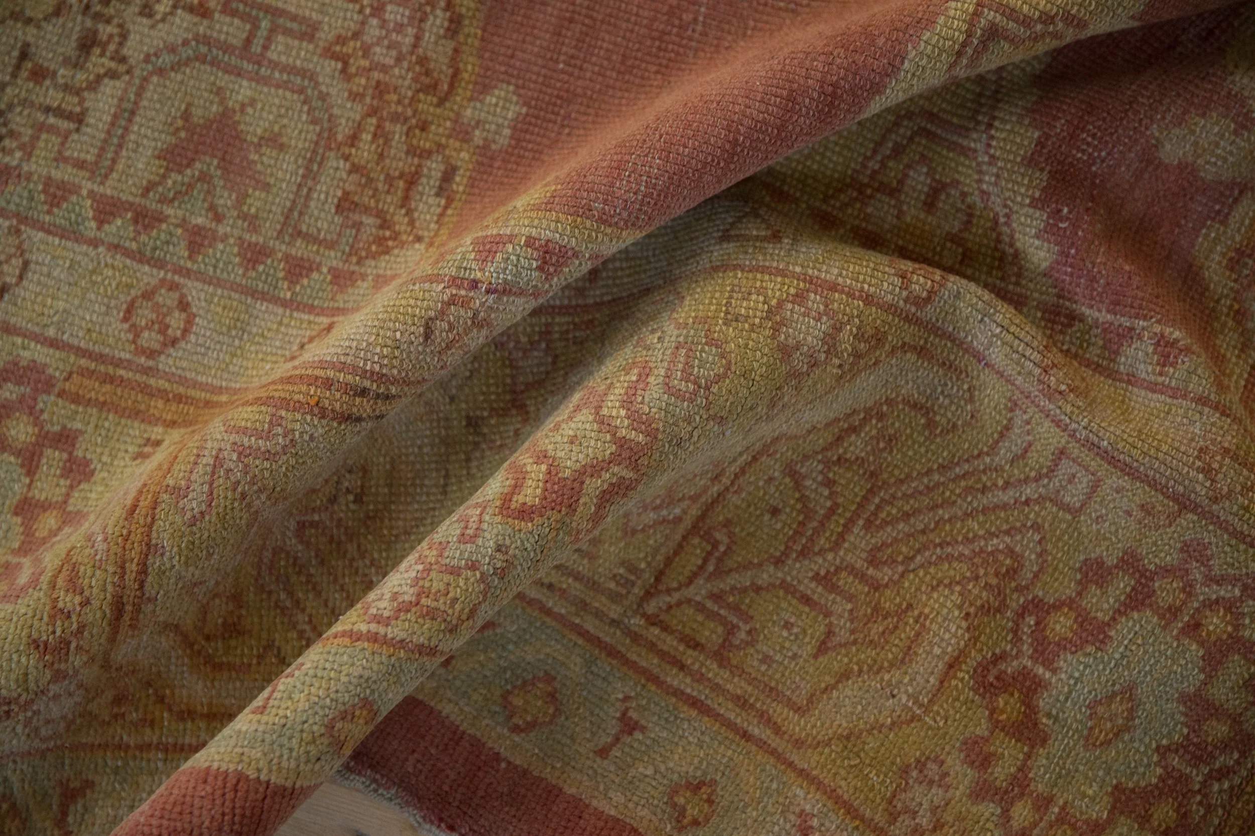 8.5x11.5 Vintage Distressed Oushak Carpet - Image 11