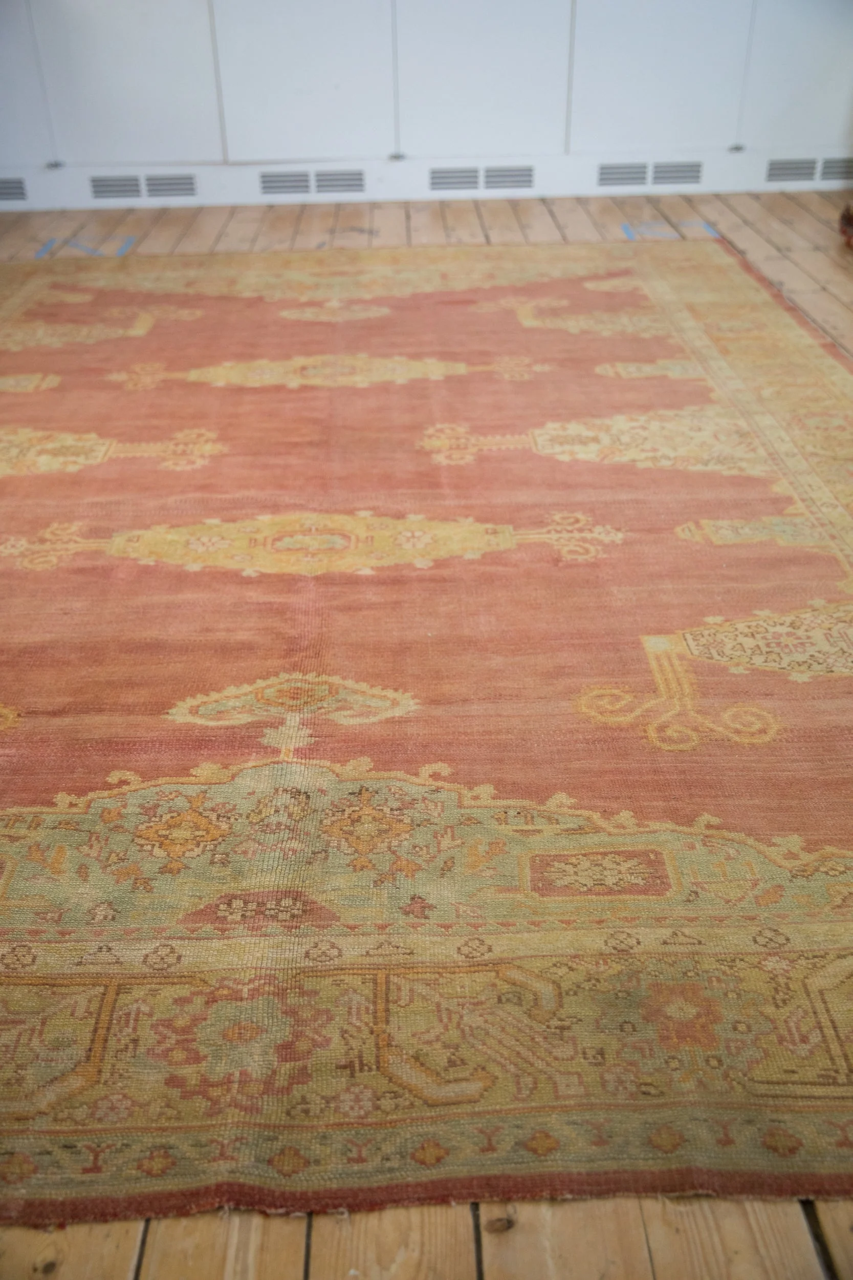 8.5x11.5 Vintage Distressed Oushak Carpet - Image 5