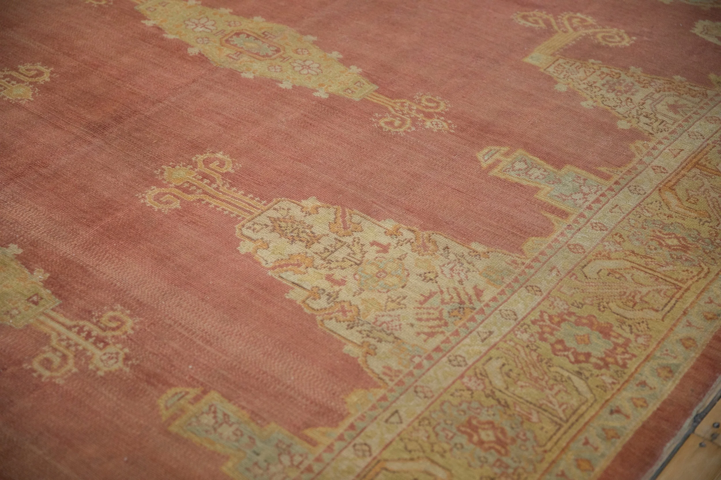 8.5x11.5 Vintage Distressed Oushak Carpet - Image 7