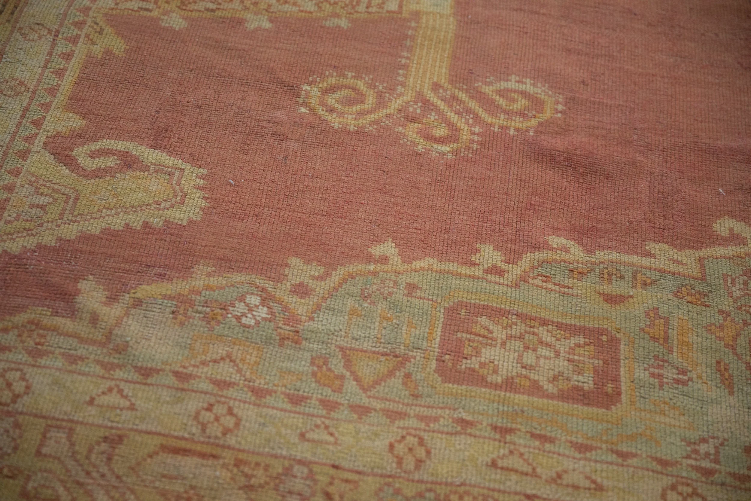 8.5x11.5 Vintage Distressed Oushak Carpet - Image 9
