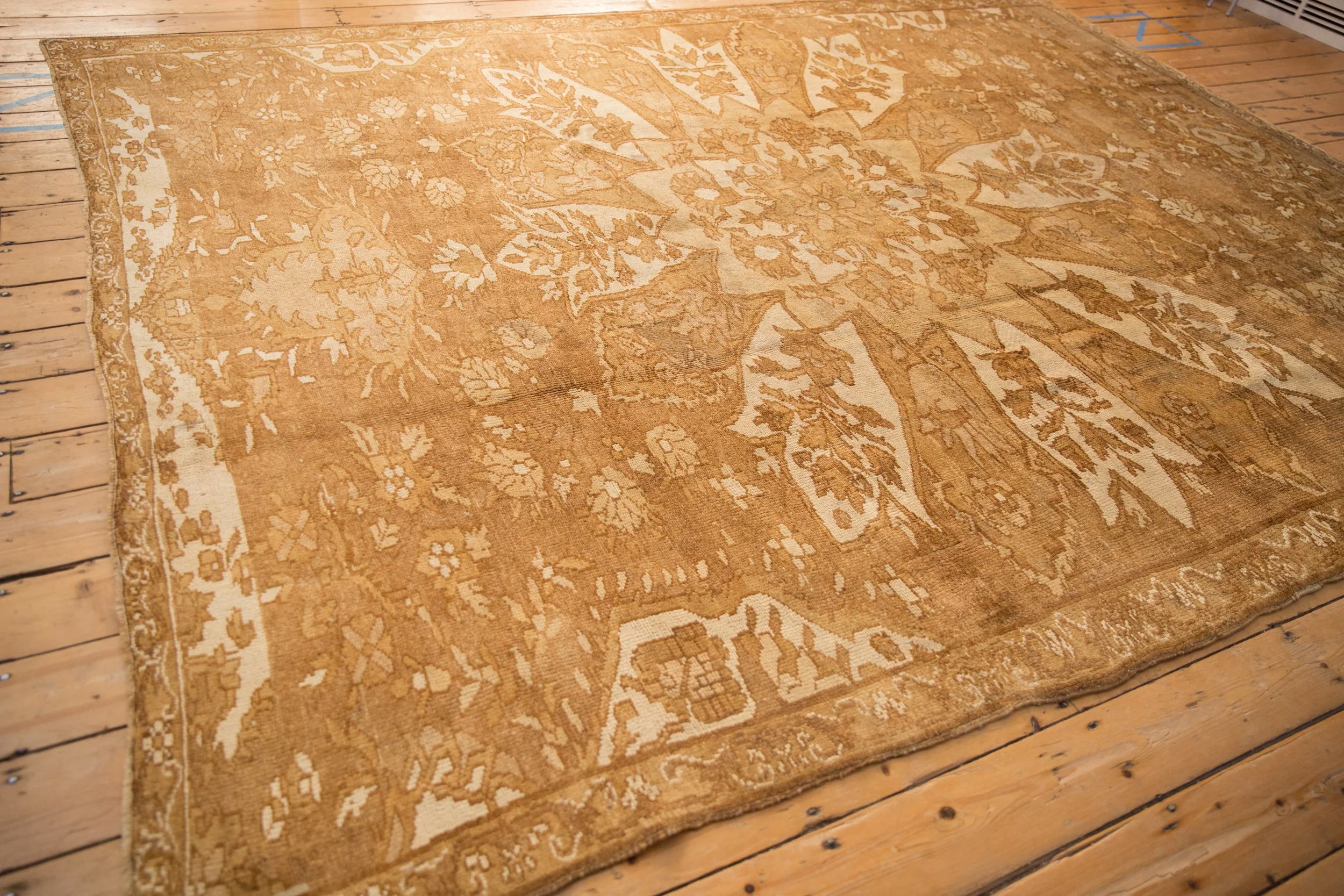 8.5x11 Vintage Distressed Kars Carpet - Image 6