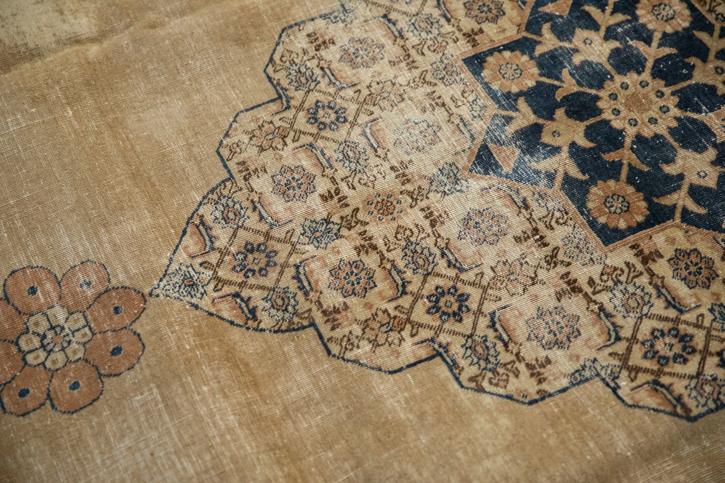 8.5x11 Vintage Distressed Tabriz Carpet - Image 11