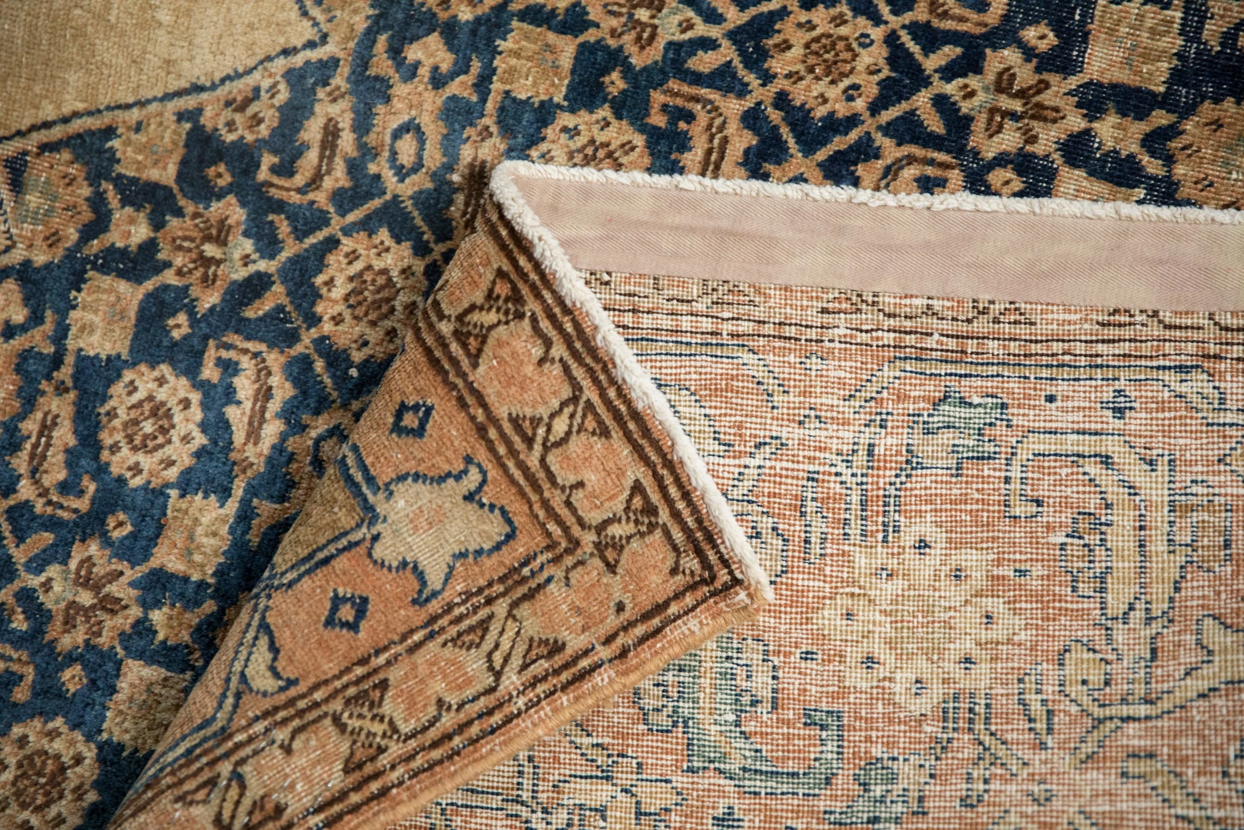 8.5x11 Vintage Distressed Tabriz Carpet - Image 13