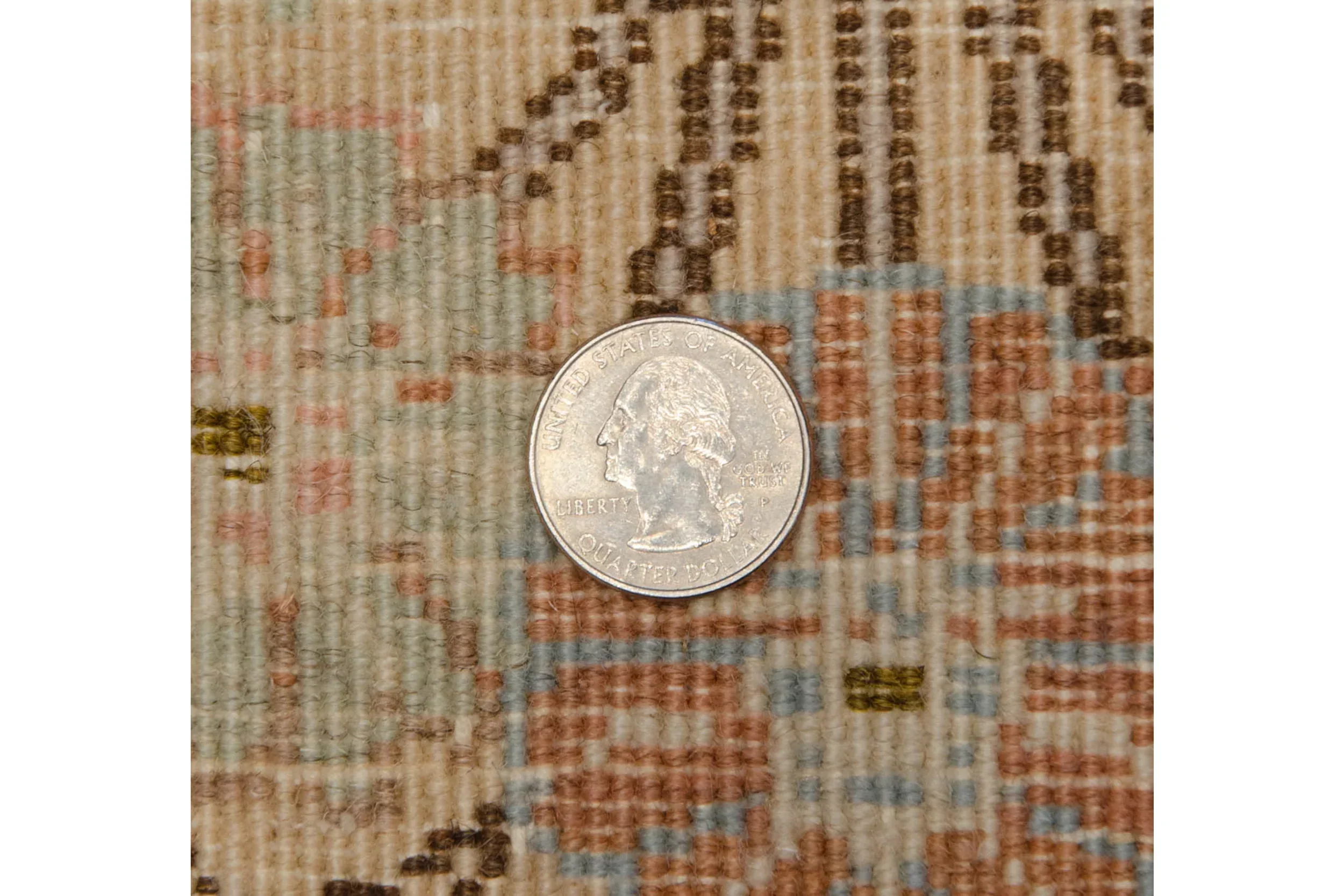8.5x11 Vintage Tabriz Carpet - Image 13