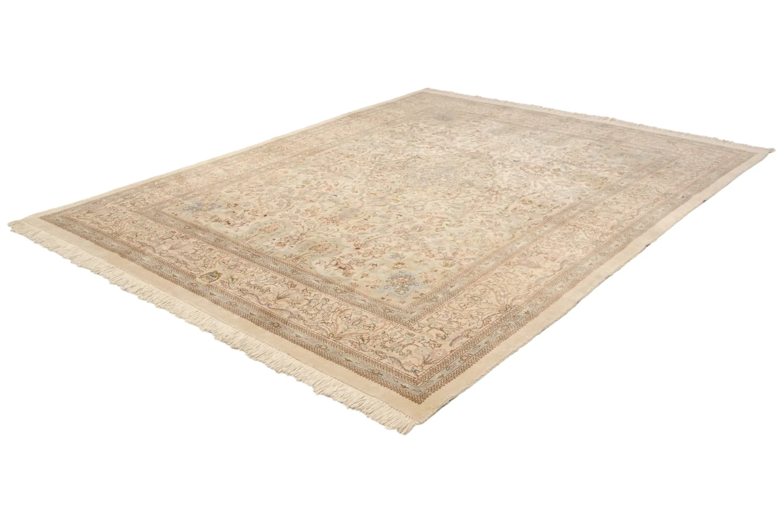8.5x11 Vintage Tabriz Carpet - Image 3