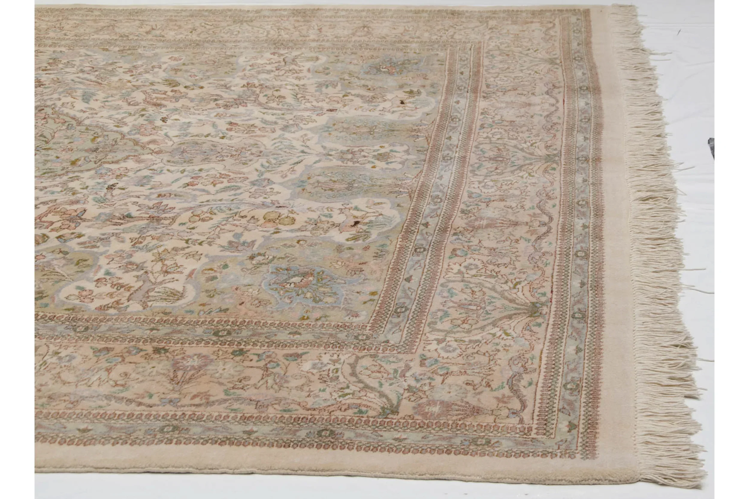 8.5x11 Vintage Tabriz Carpet - Image 5