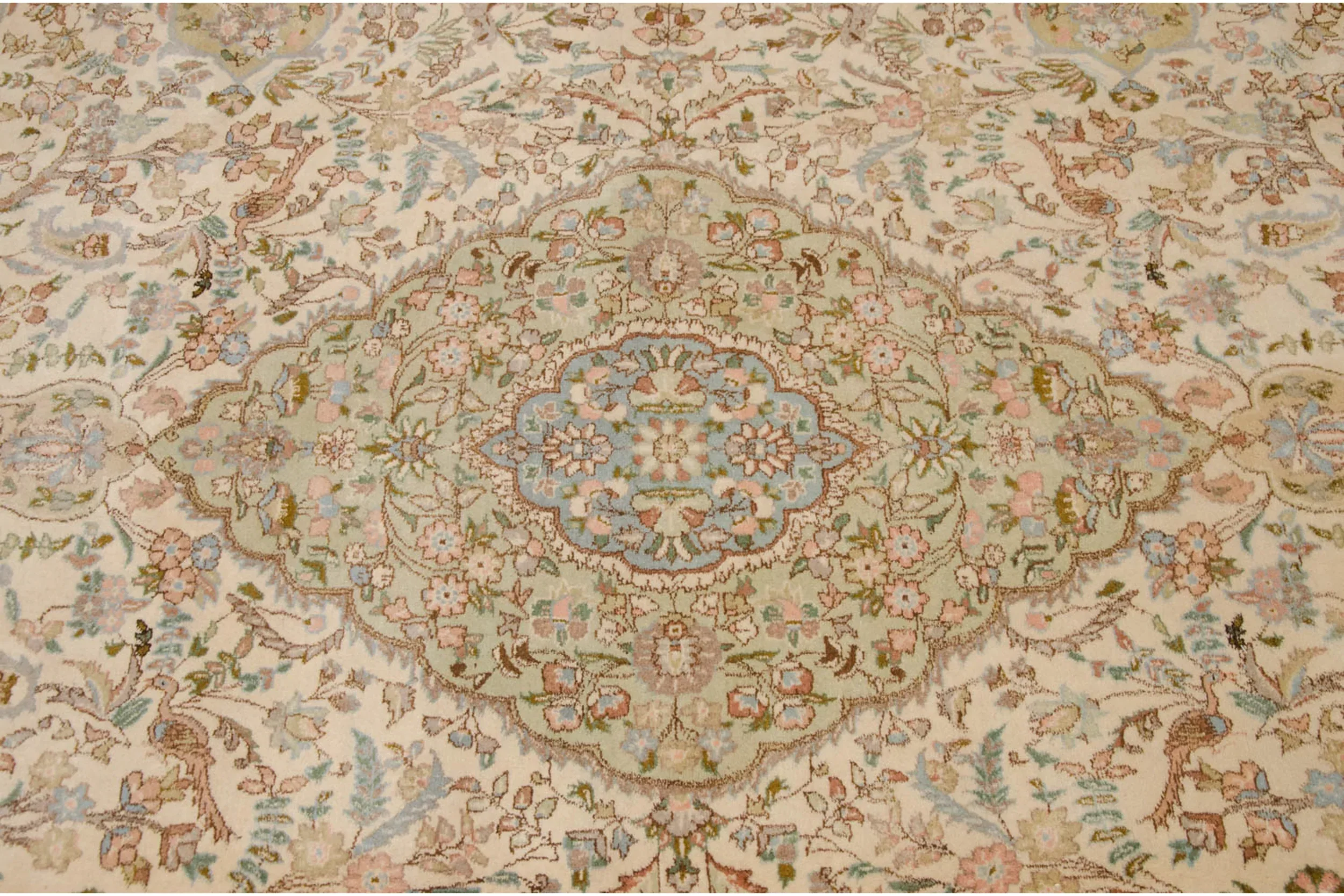 8.5x11 Vintage Tabriz Carpet - Image 9