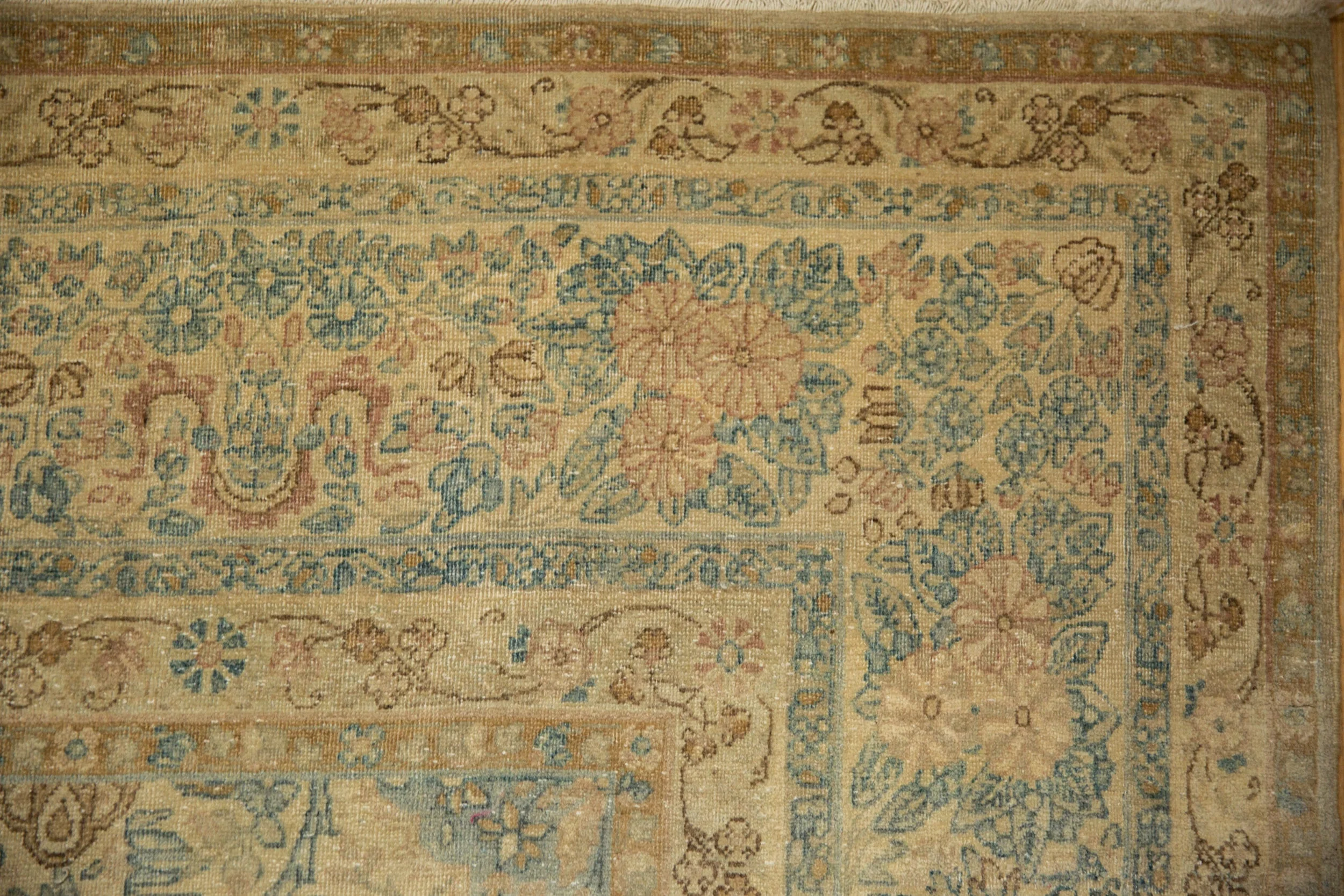 8.5x12.5 Vintage Distressed Kerman Carpet - Image 3