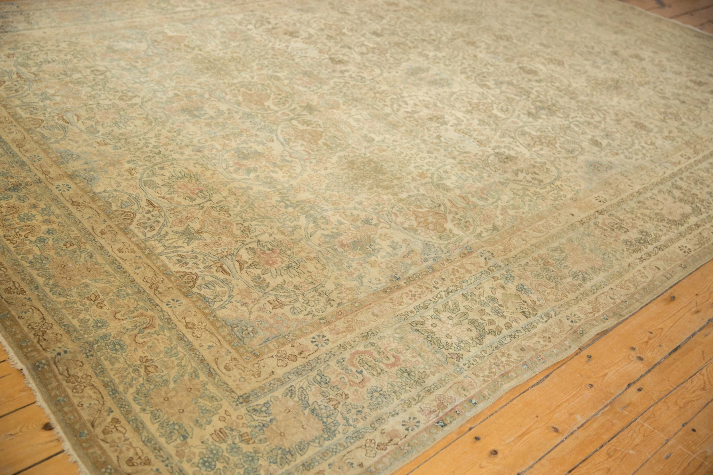 8.5x12.5 Vintage Distressed Kerman Carpet - Image 5