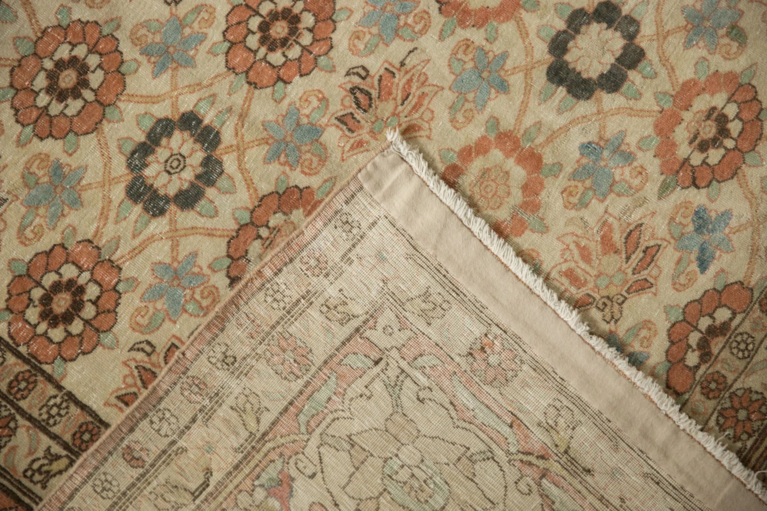 8.5x12.5 Vintage Distressed Qom Carpet - Image 14
