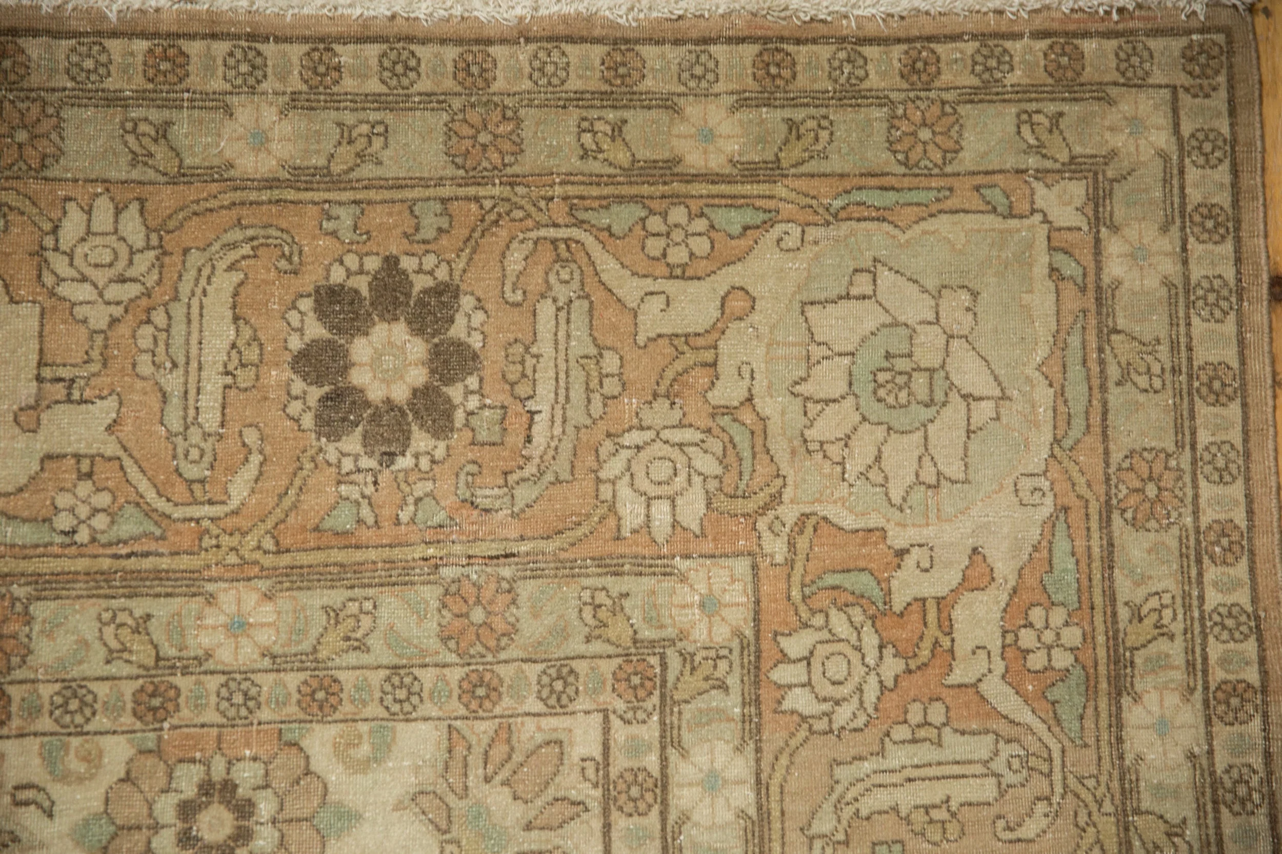 8.5x12.5 Vintage Distressed Qom Carpet - Image 3