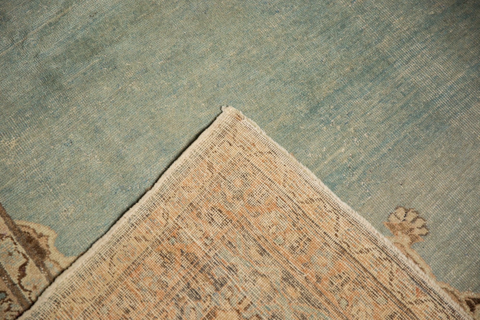 8.5x12.5 Vintage Distressed Tabriz Carpet - Image 11