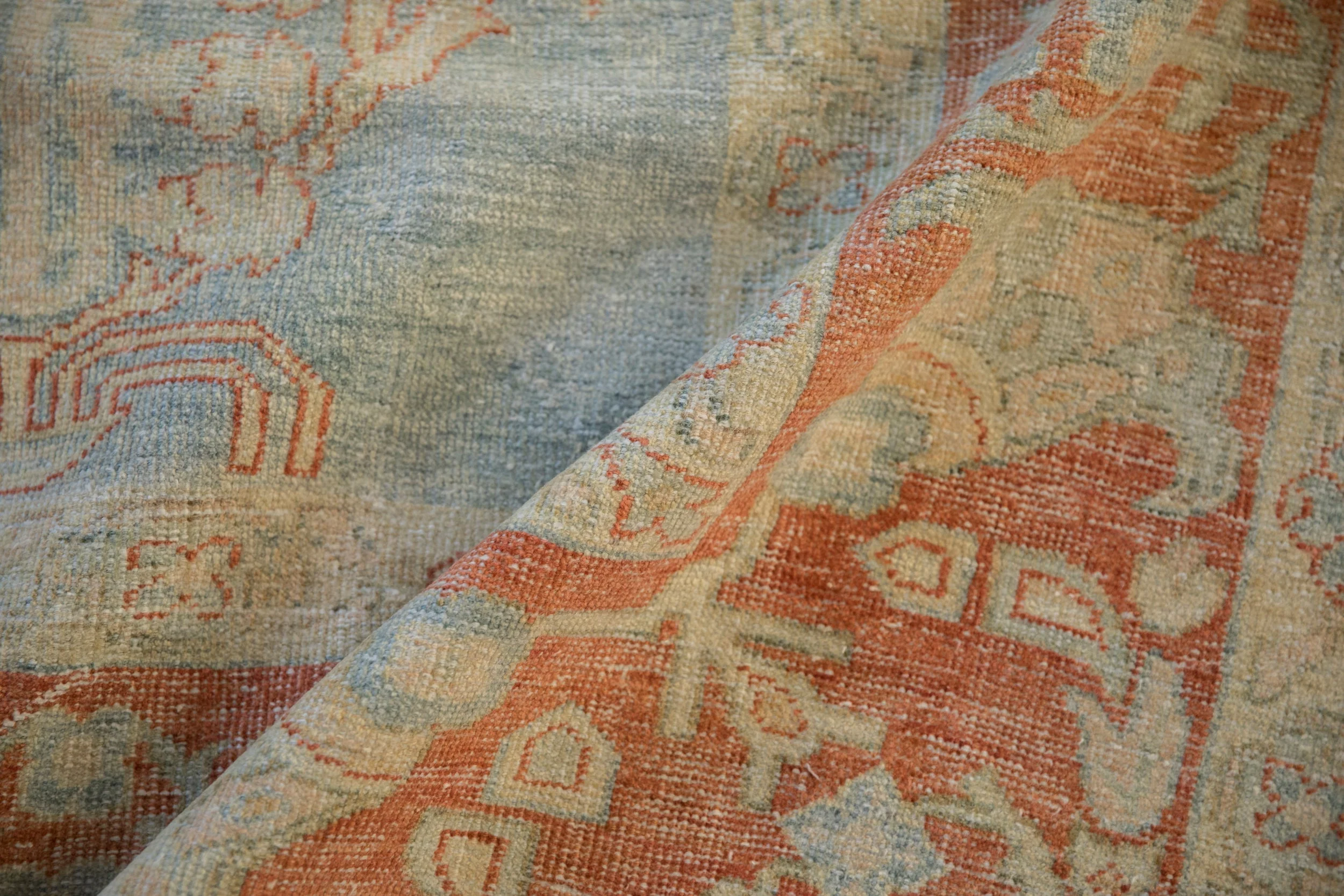 8.5x12 Vintage Distressed Mahal Carpet - Image 11
